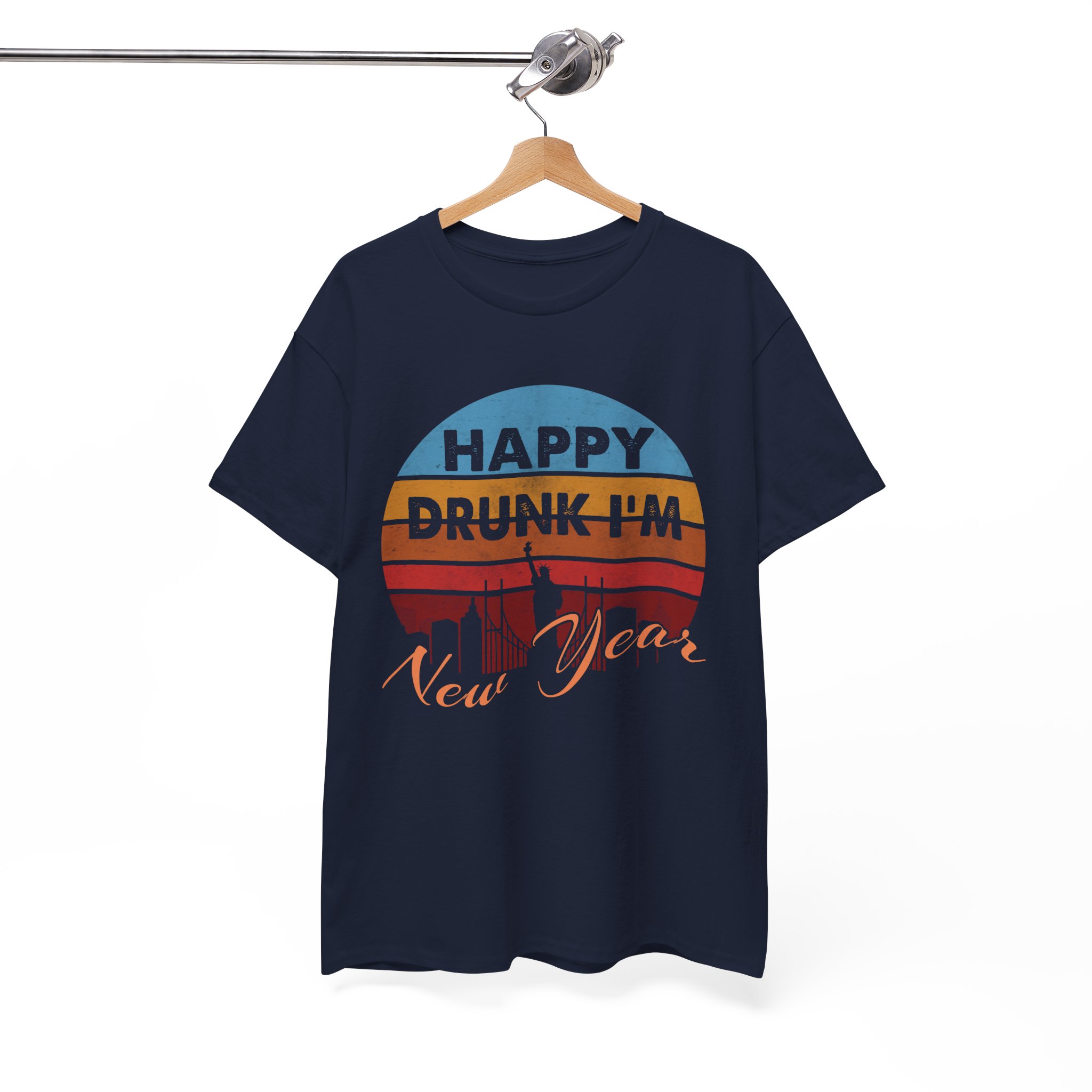 Happy Drunk I'm New Year Party T‑Shirt - Image 8