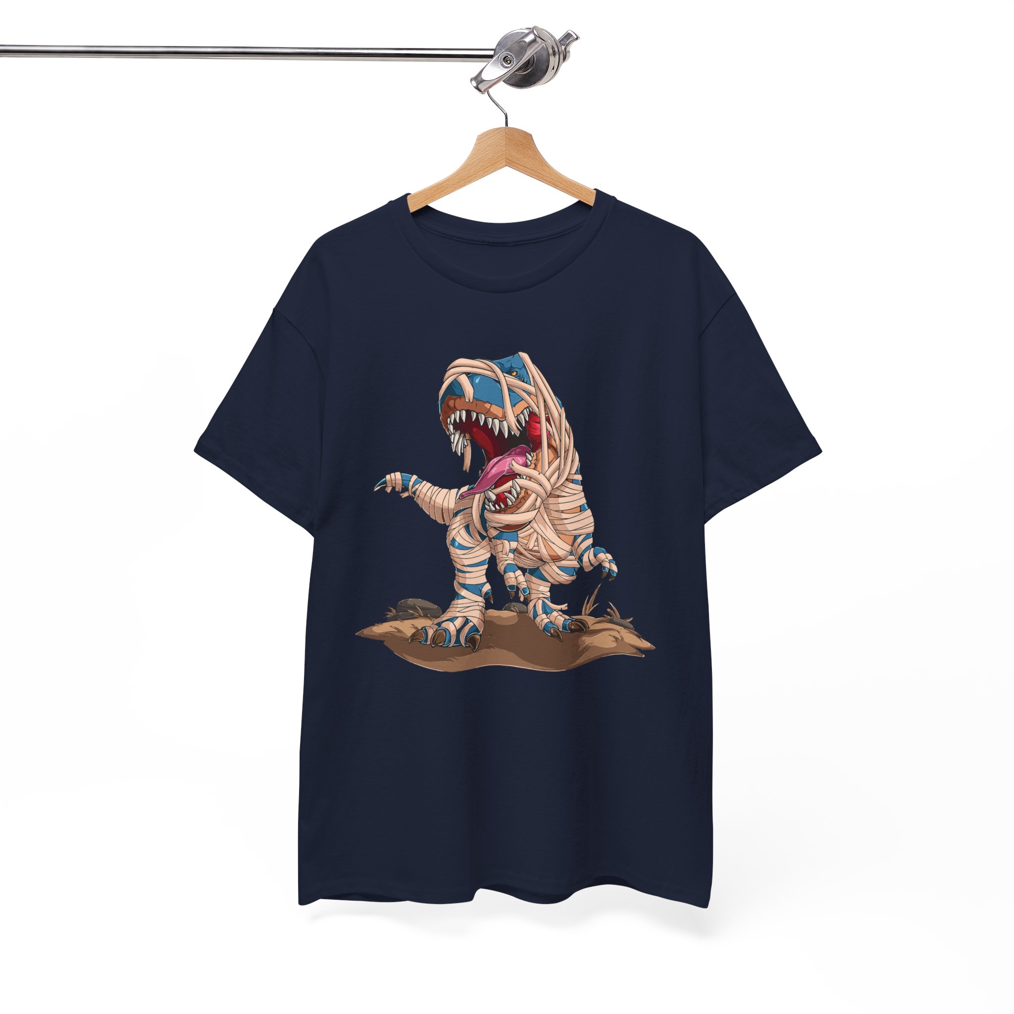 Dinosaur T-Rex Mummy Halloween Costume T‑Shirt - Image 9