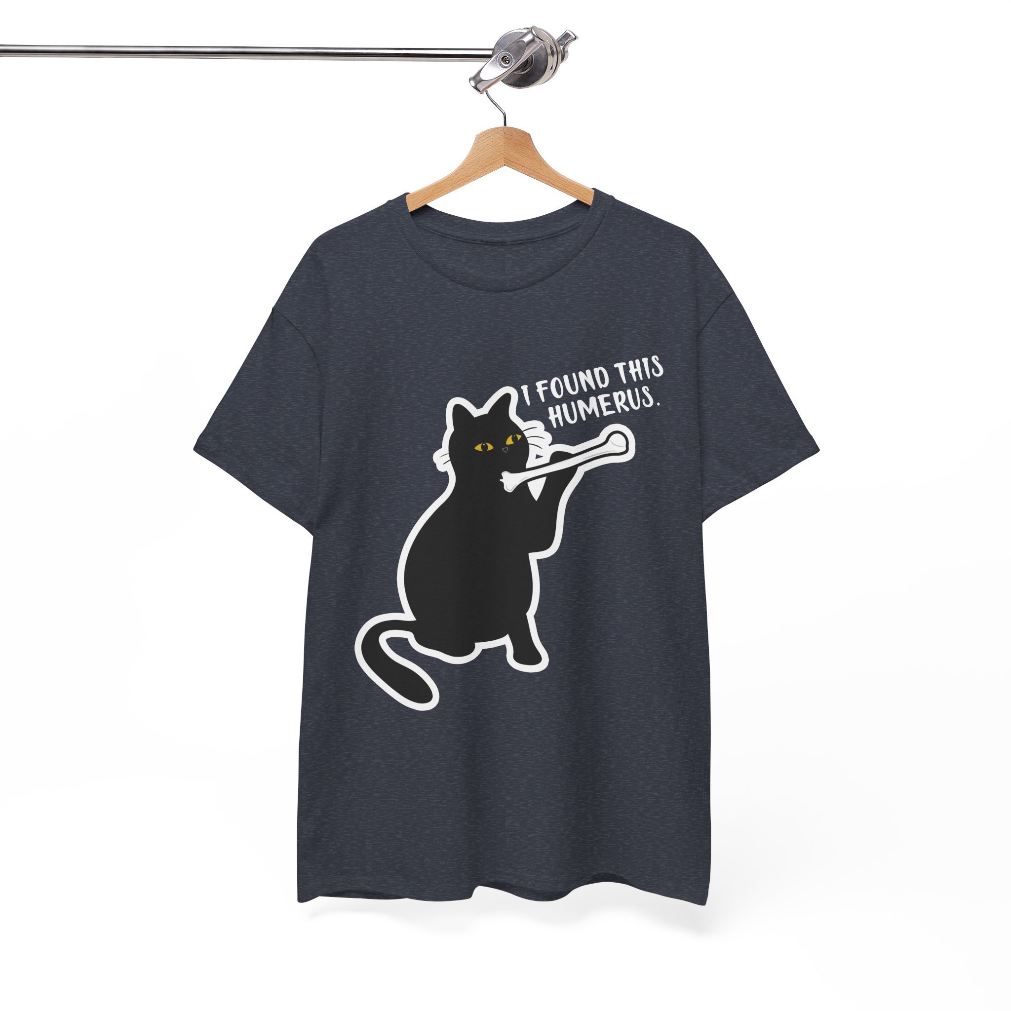 I Found This Humerus Funny Cat Anatomy Skeleton T-Shirt - Image 9
