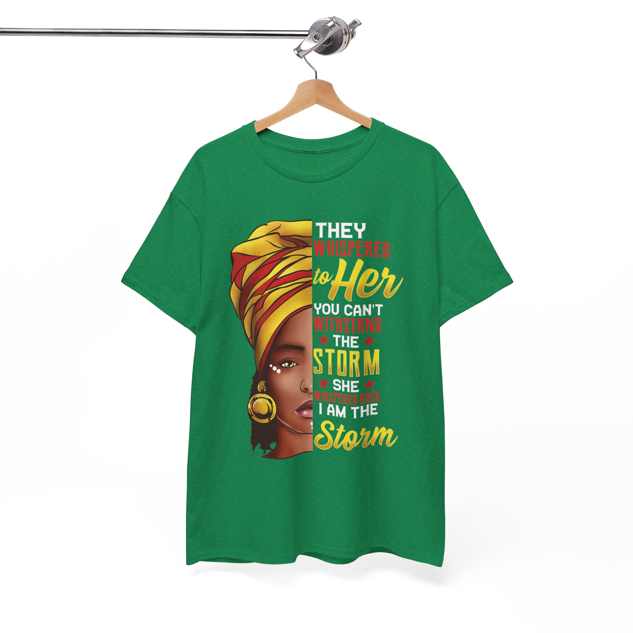 They Whispered to Her You Can’t Weather the Storm Black T‑Shirt - Image 4