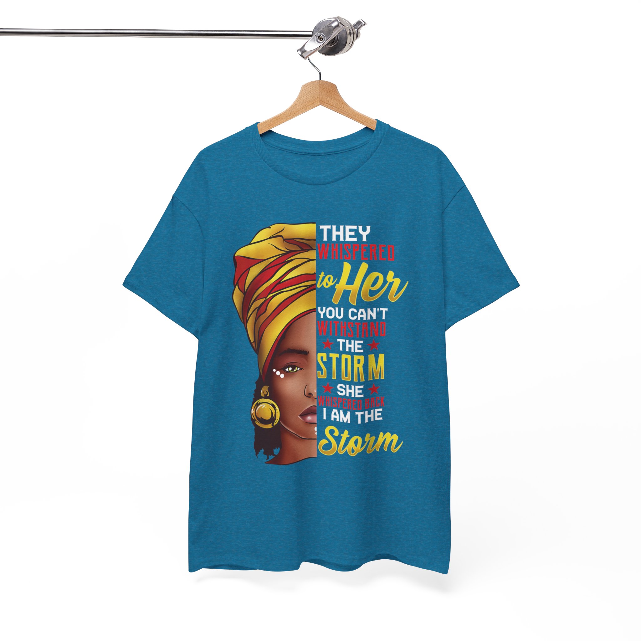 They Whispered to Her You Can’t Weather the Storm Black T‑Shirt - Image 5