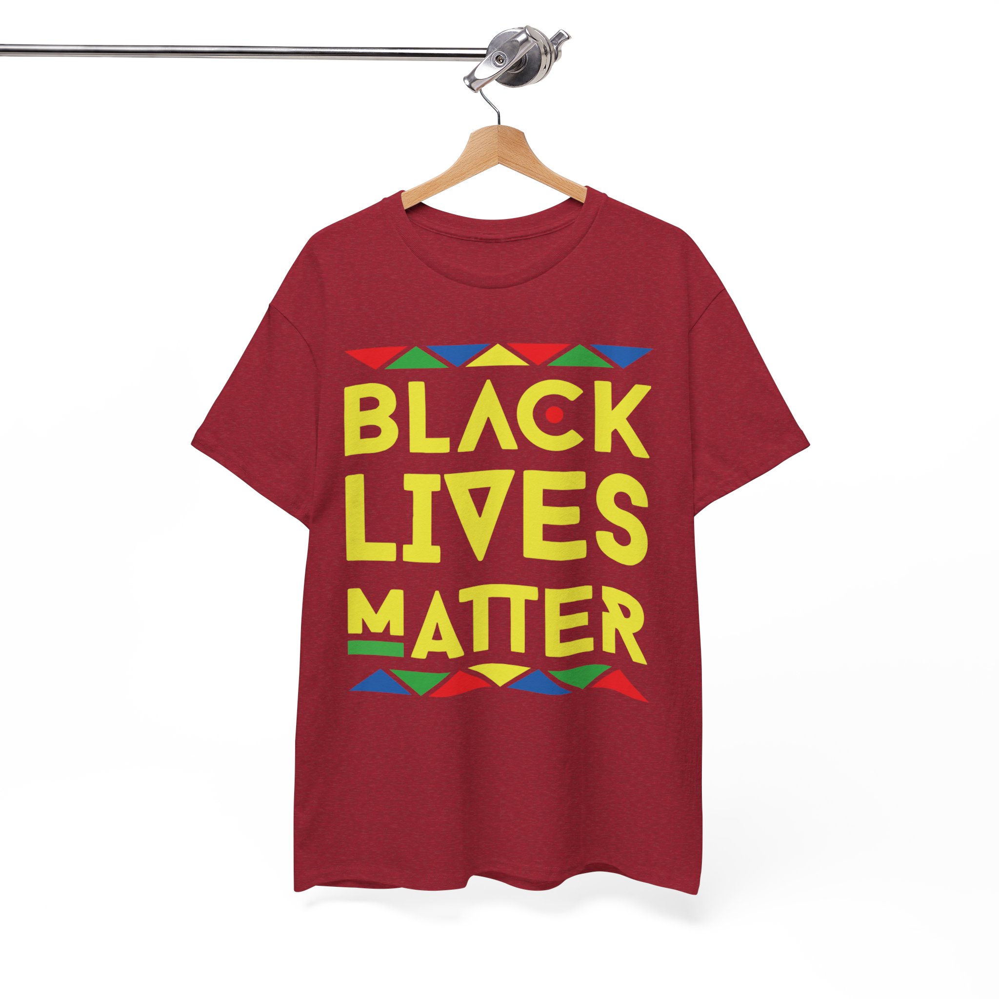 Black Lives Matter African Colors T-Shirt - Image 8