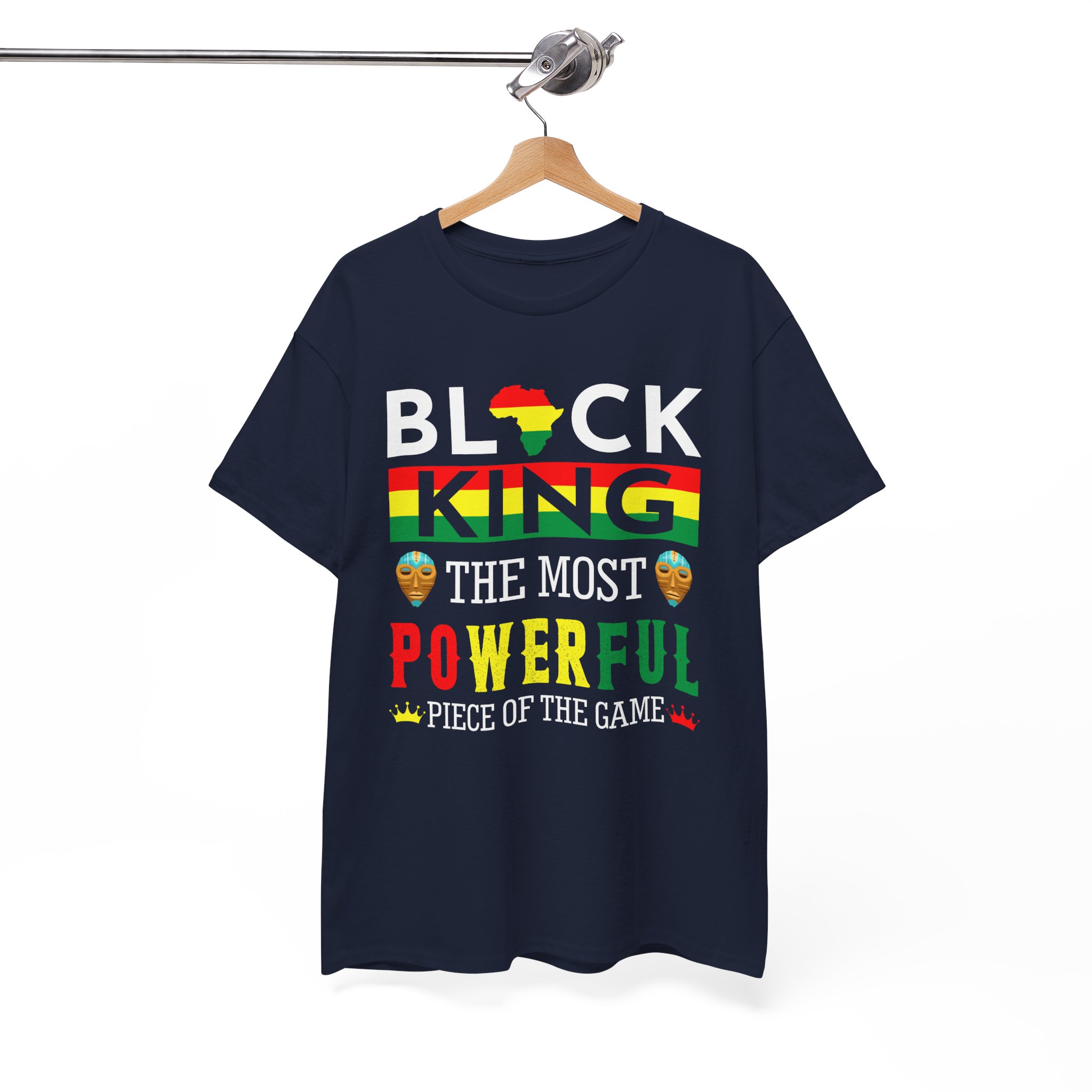 Black King Most Powerful Afrocentric Pride T-Shirt - Image 8