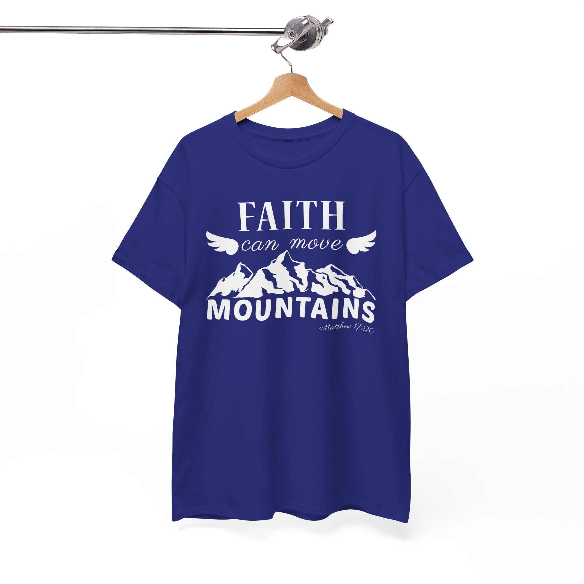 Faith Can Move Mountains Christian Inspirational T-Shirt - Image 9