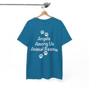 Angels Among Us Animal Rescue Paw Pet Lover T-Shirt