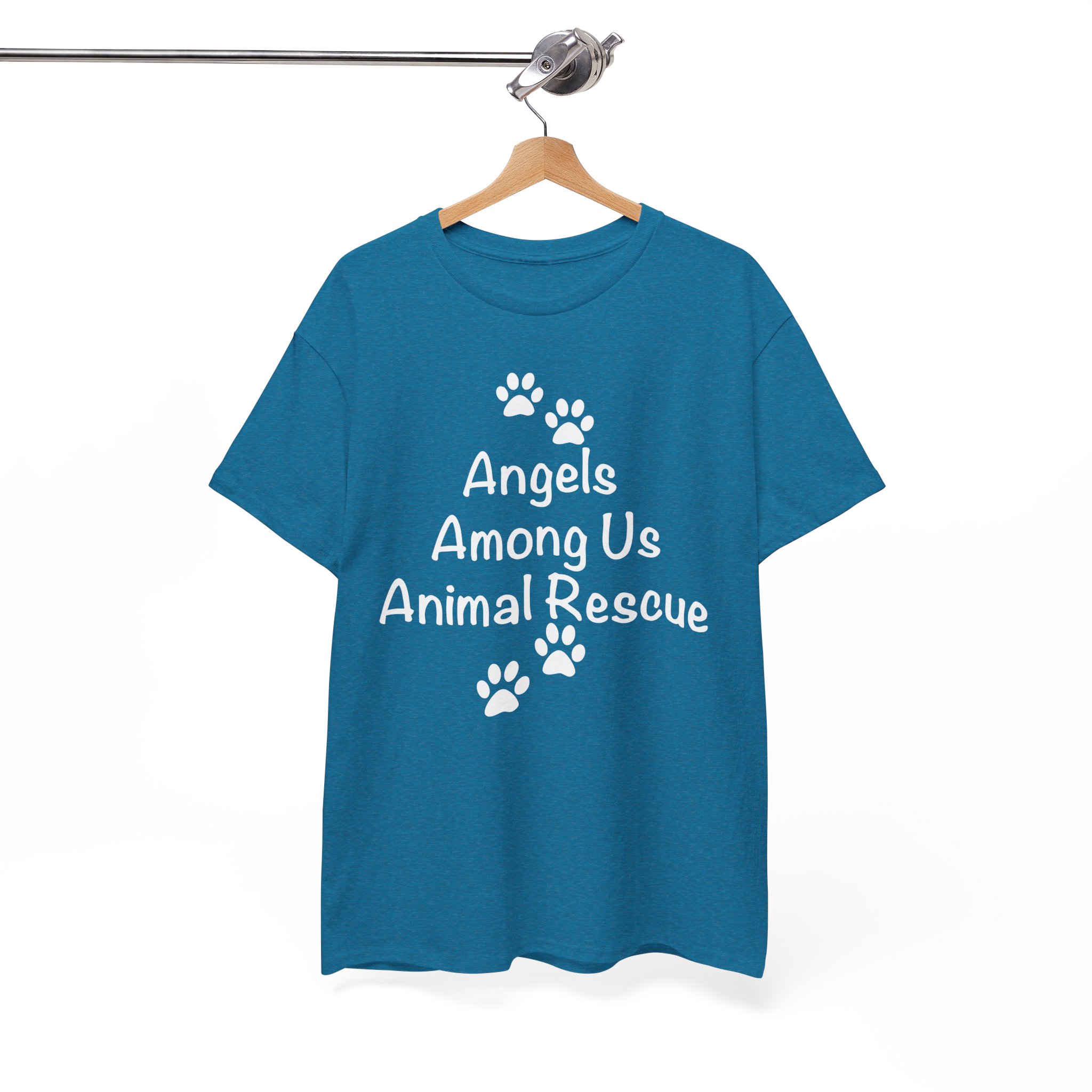 Angels Among Us Animal Rescue Paw Pet Lover T-Shirt