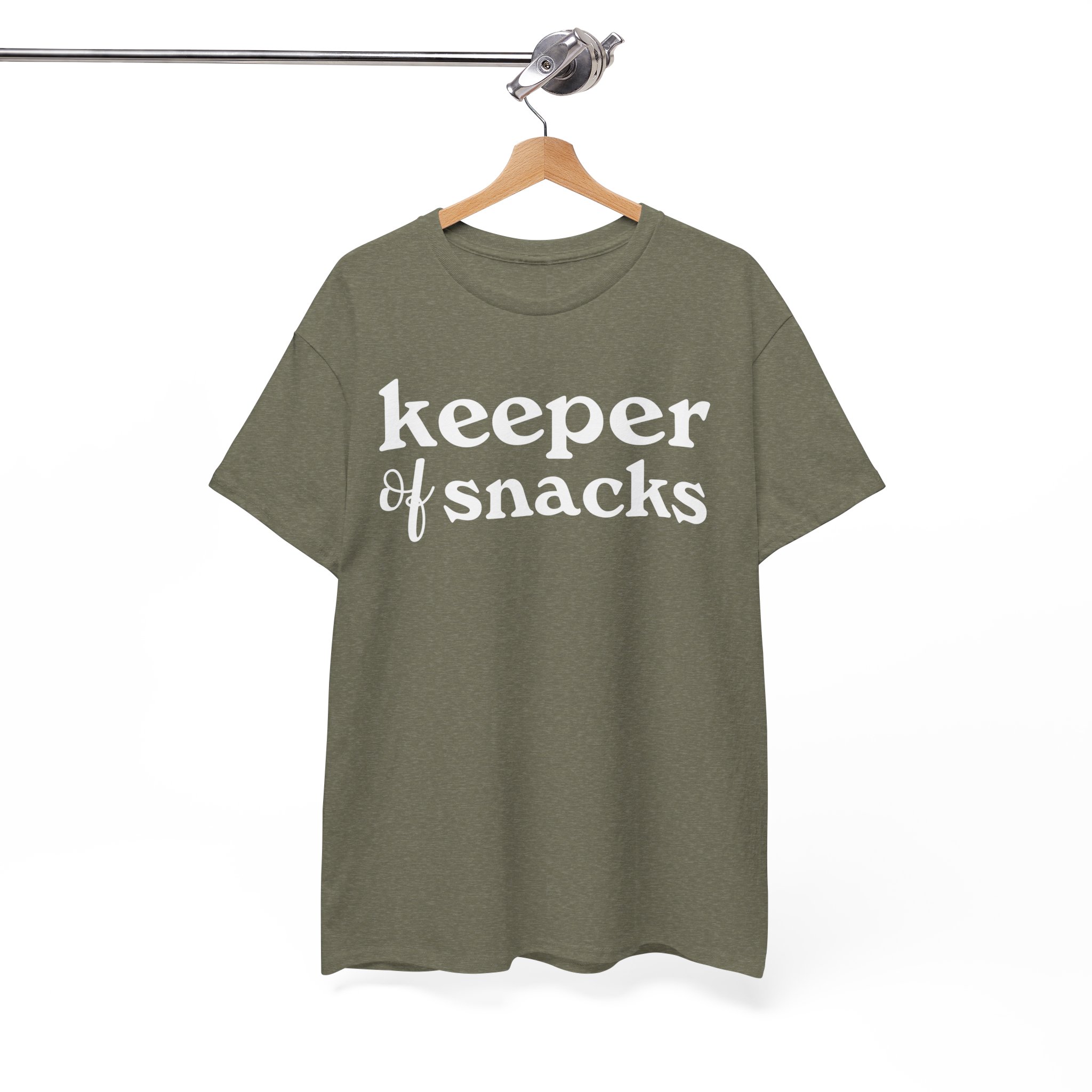 Keeper of Snacks Funny Snack Lover Tee - Image 4