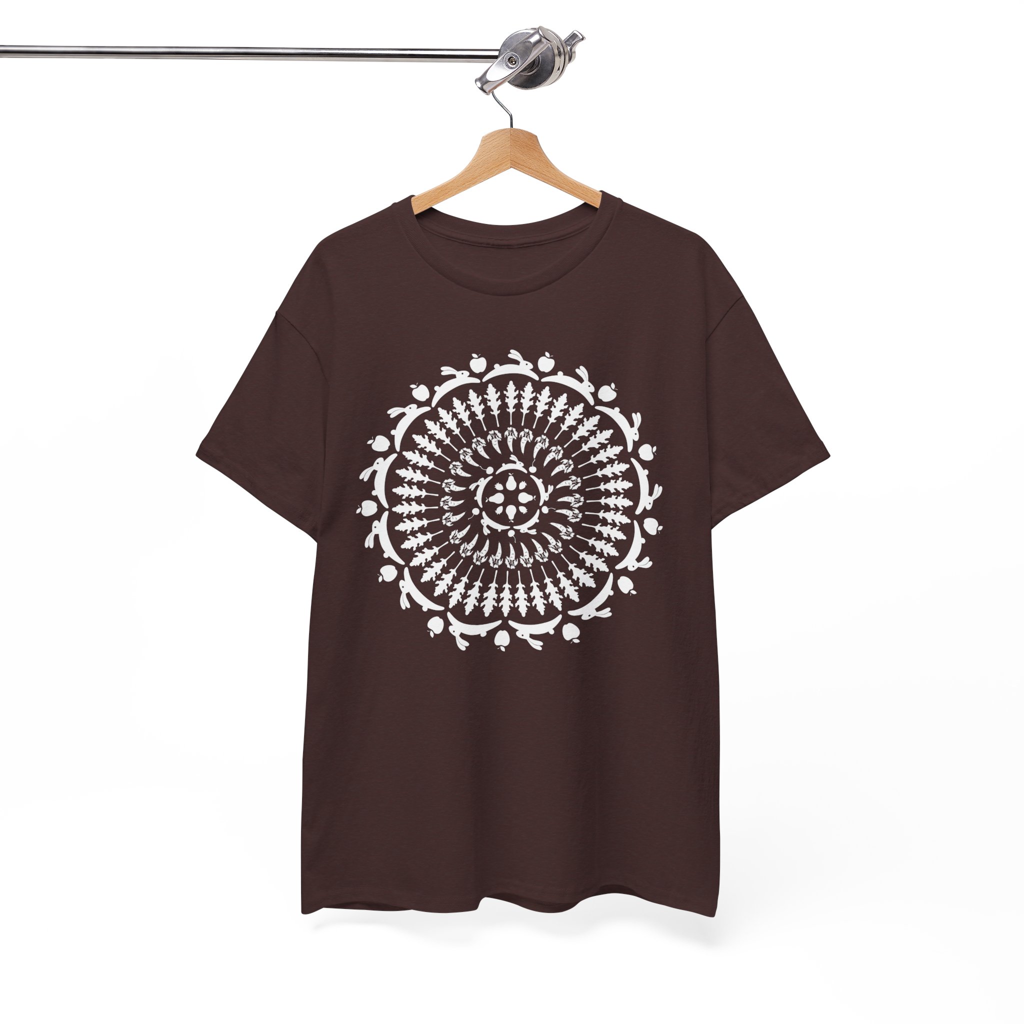 Mandala Floral Easter Bunny T-Shirt - Image 2
