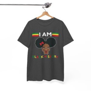 I Am Black History Afro Girl T-Shirt