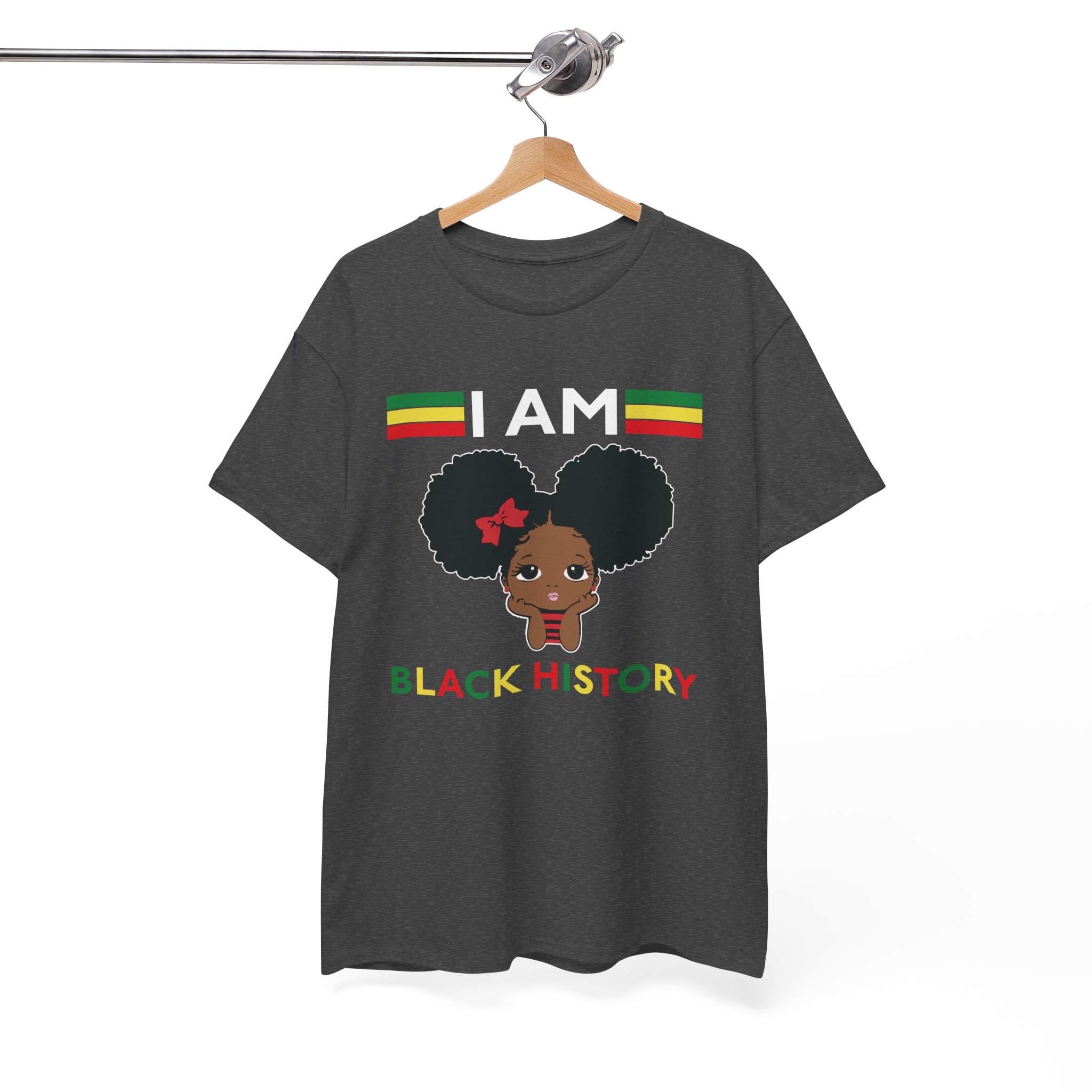 I Am Black History Afro Girl T-Shirt