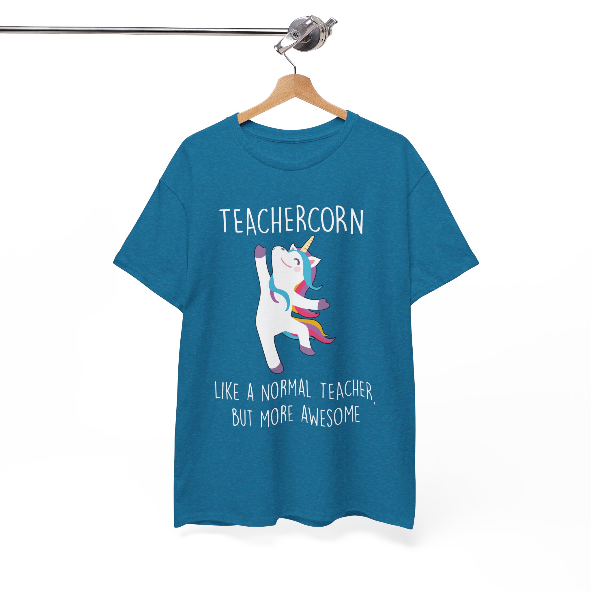 Like a Normal Teacher but More Awesome Unicorn T-Shirt - Image 7