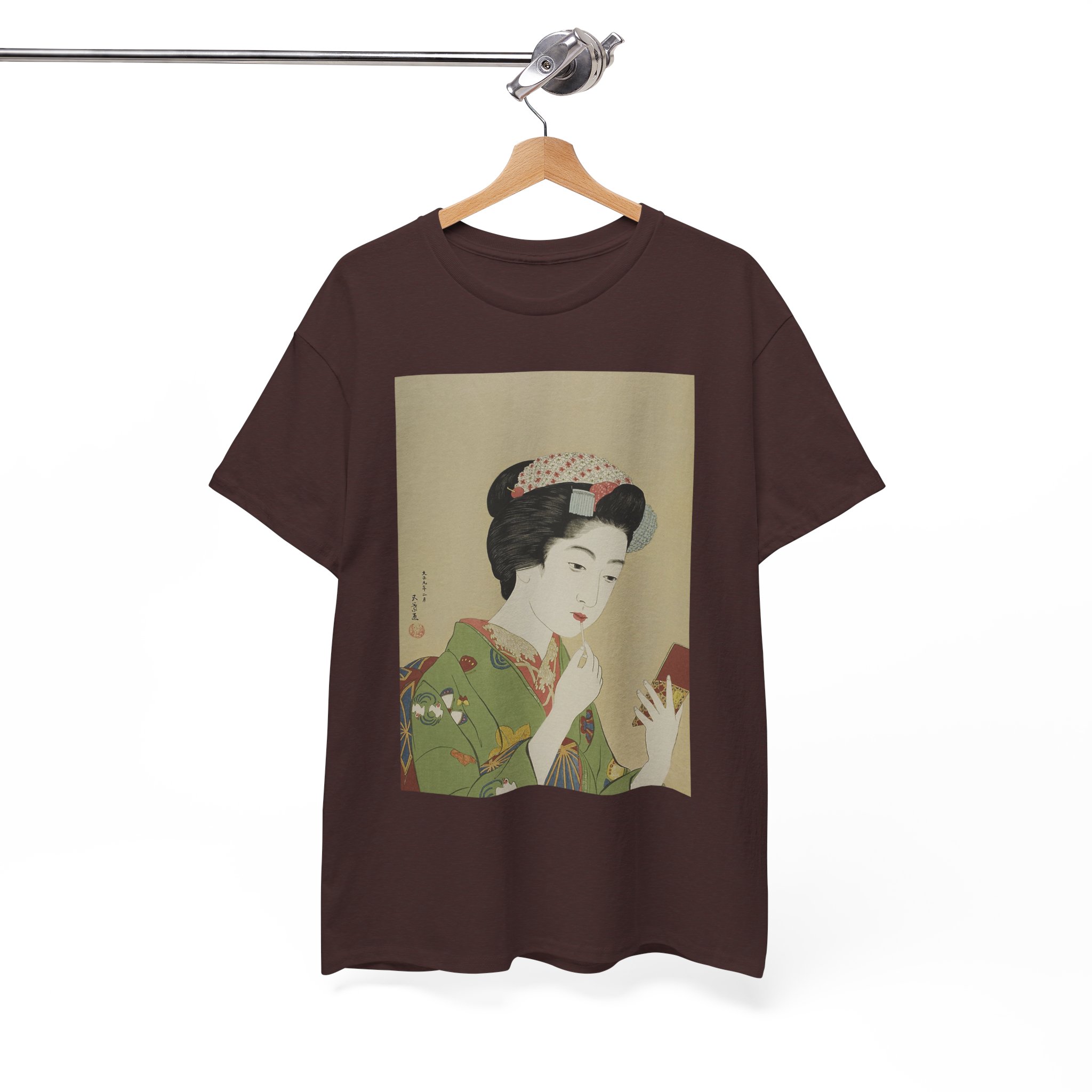 Geisha Japanese Woodblock Art Vintage Retro T‑Shirt