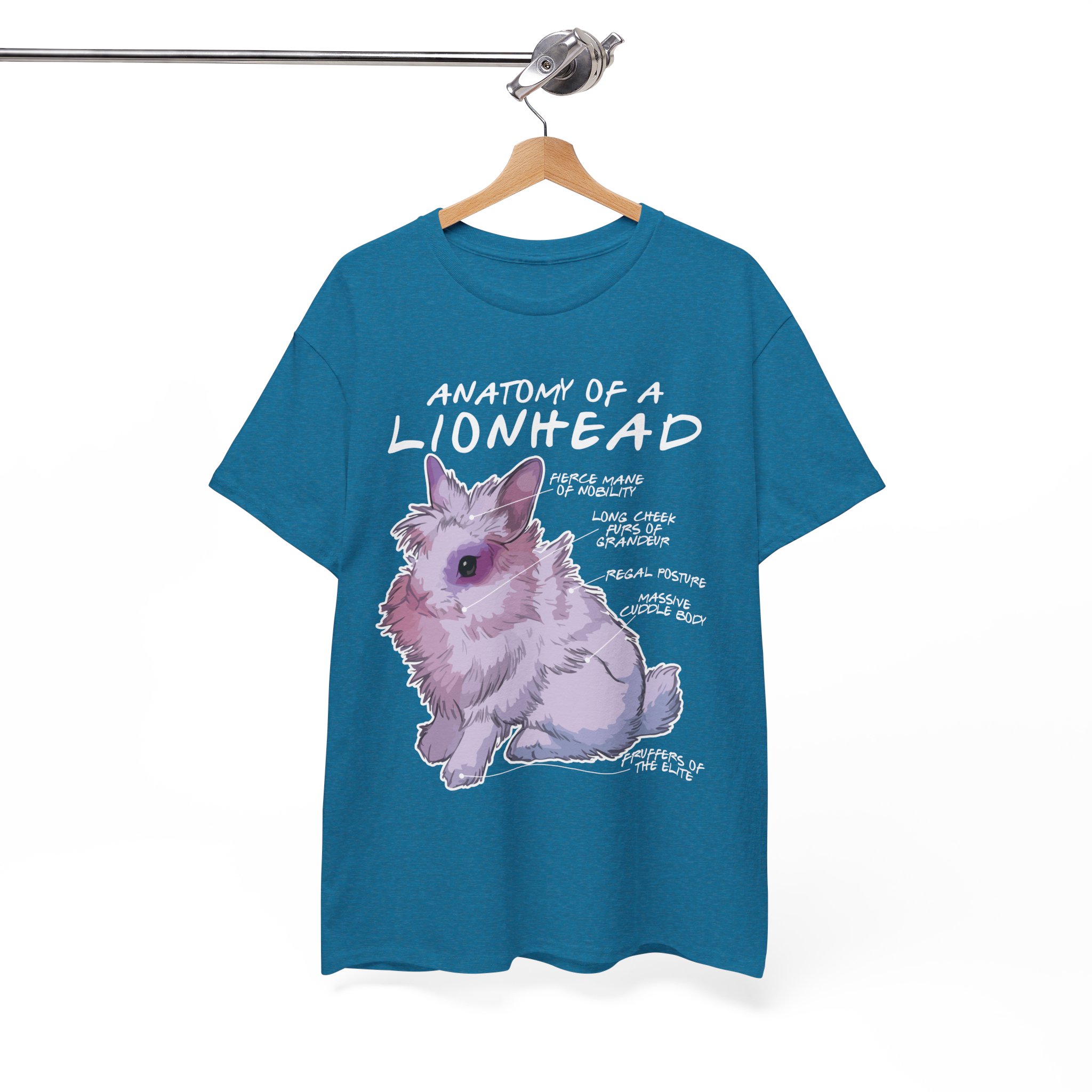 Anatomy of a Lionhead Rabbit T-Shirt - Image 7