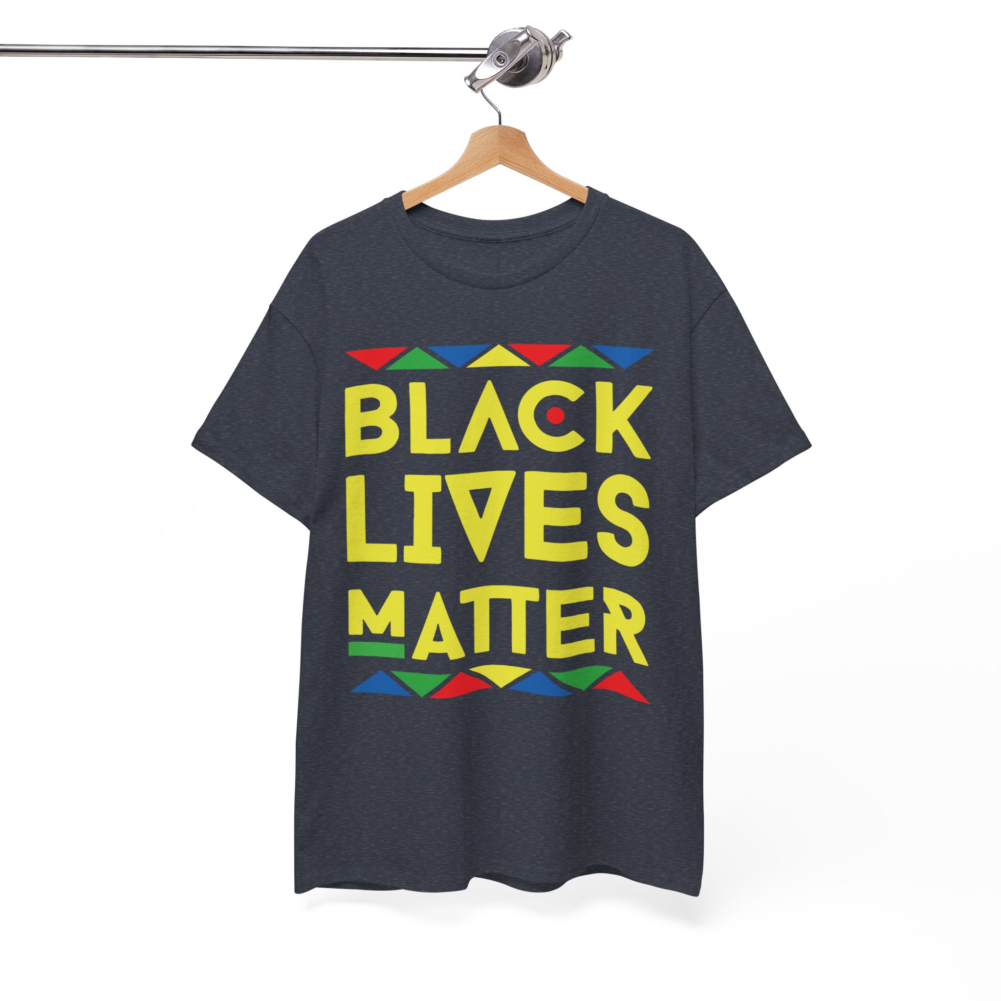 Black Lives Matter African Colors T-Shirt - Image 7