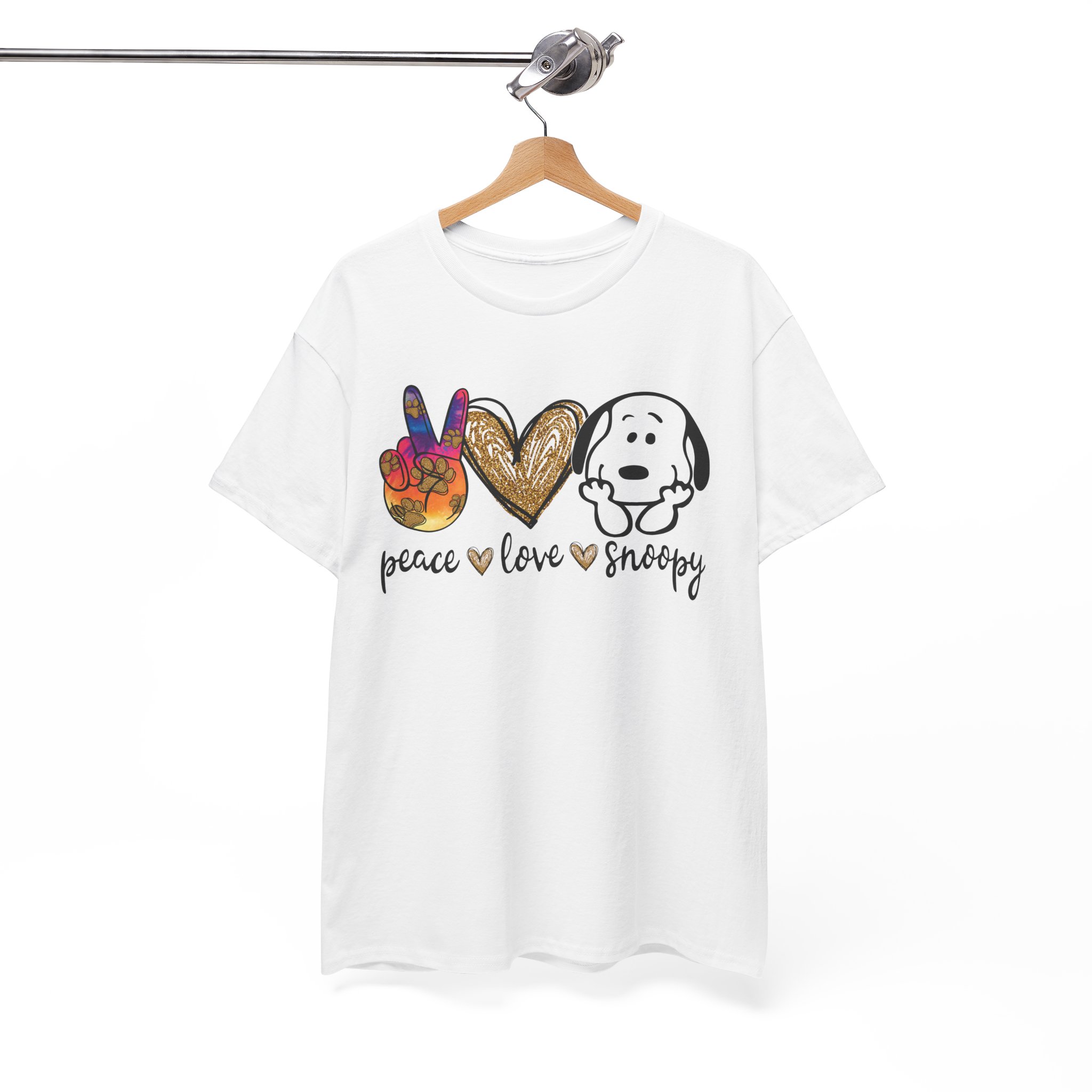 Peace Love Snoopy T-Shirt - Image 2