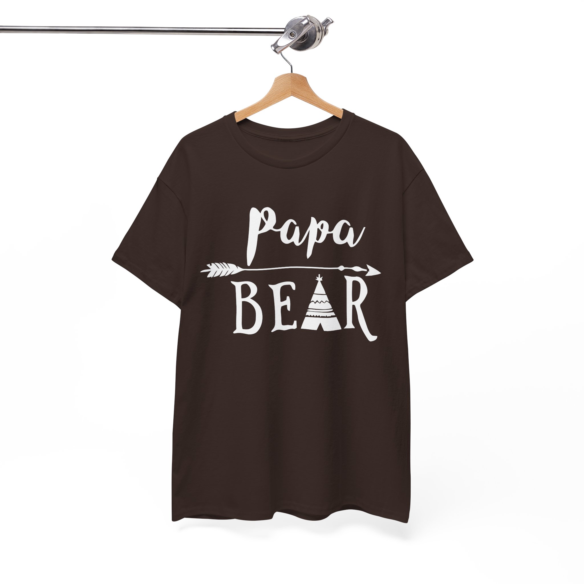 Papa Bear Father's Day Gift T-Shirt - Image 4