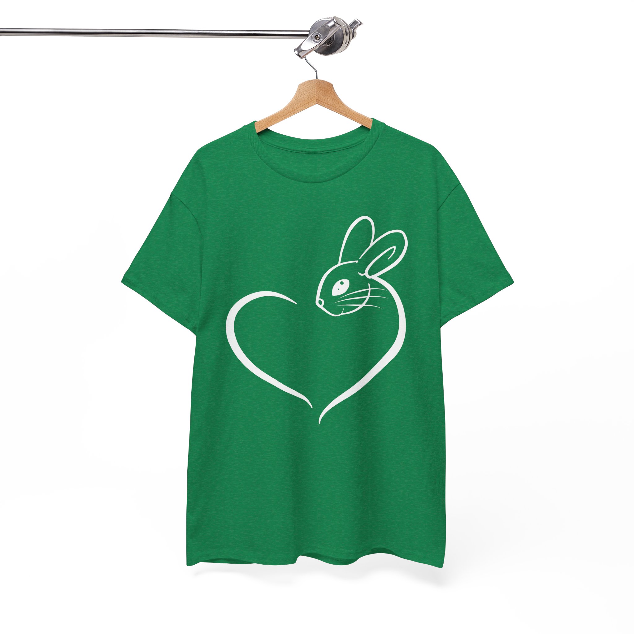 Bunny Rabbit Heart Love T‑Shirt - Image 5