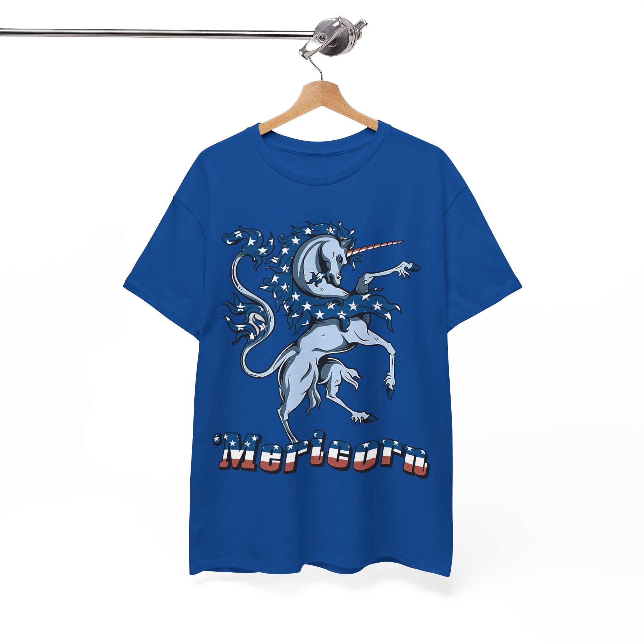 Mericorn American Flag Unicorn 4th Of July T-Shirt - Image 8