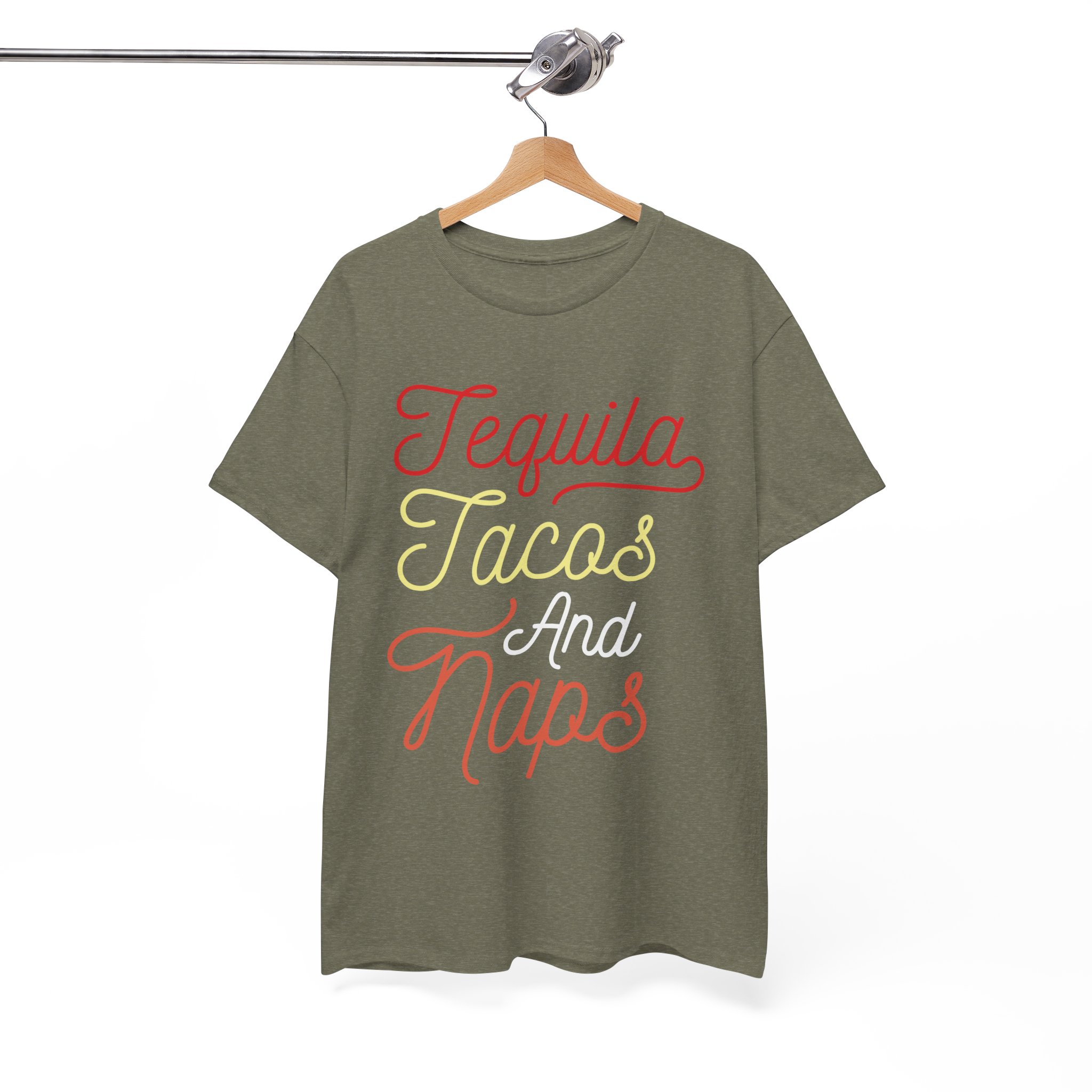Tequila Tacos and Naps Funny T-Shirt - Image 5