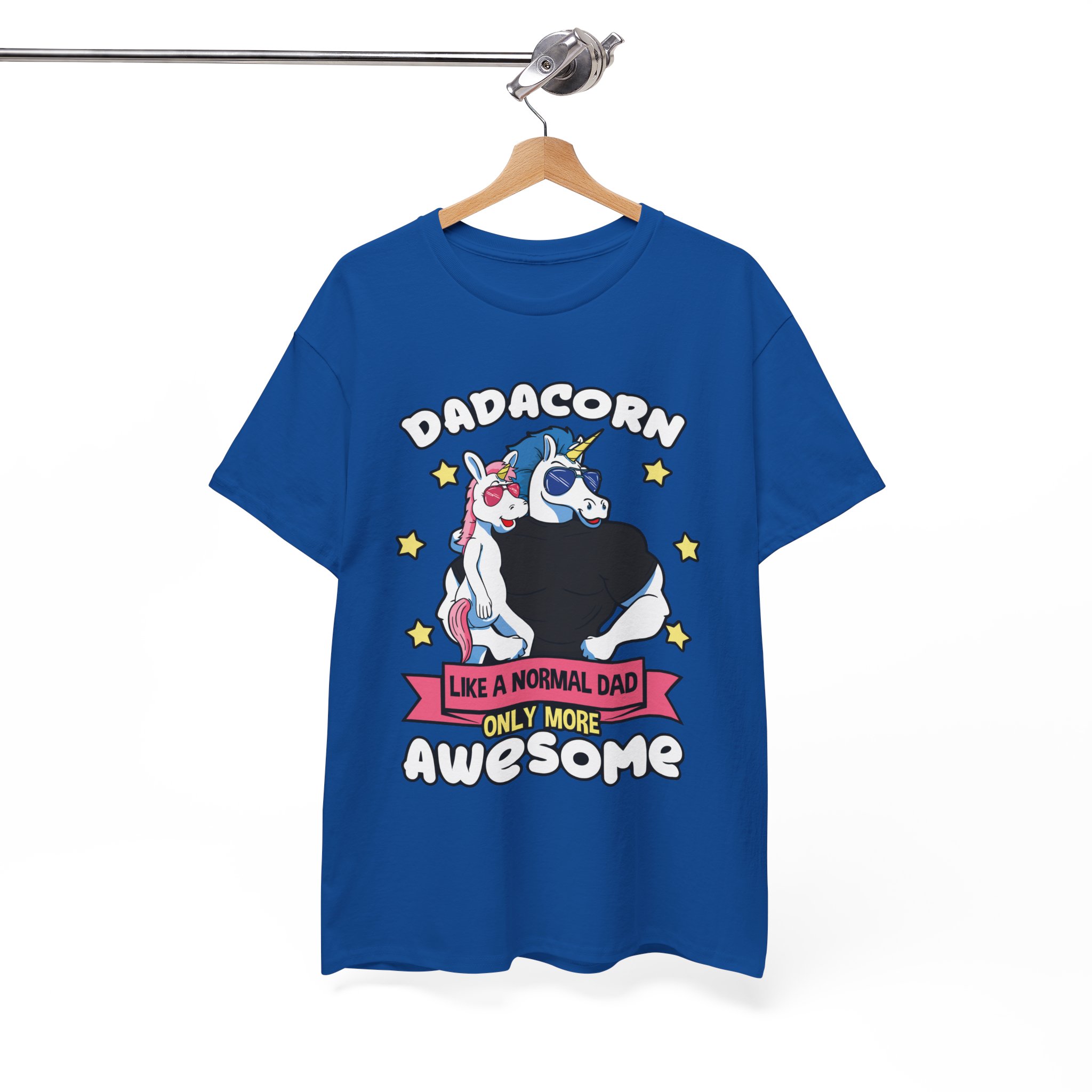 Dadacorn Awesome Unicorn Dad Tee for Father’s Day T‑Shirt - Image 11