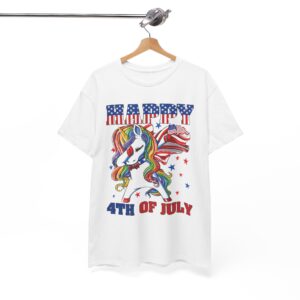 4th of July Unicorn Tee - Patriotic Unicorn Happy American Day Shirt