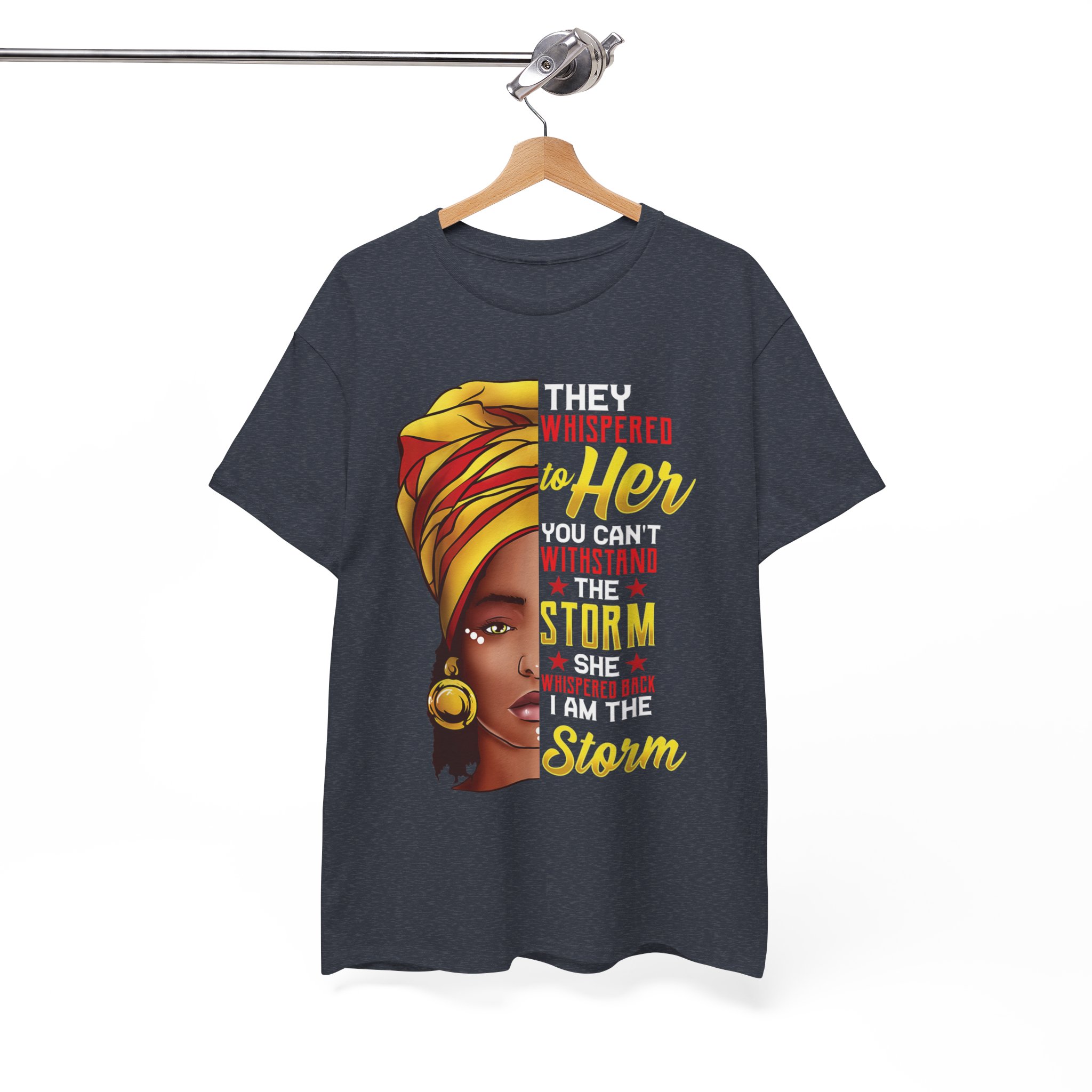 They Whispered to Her You Can’t Weather the Storm Black T‑Shirt - Image 8