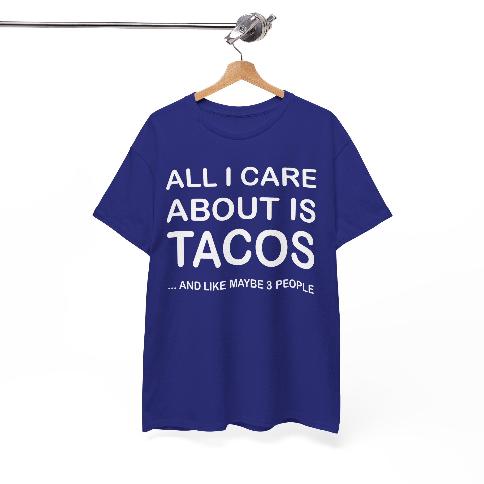 Tacos And Maybe 3 People Funny Taco Lover Tee - Image 10