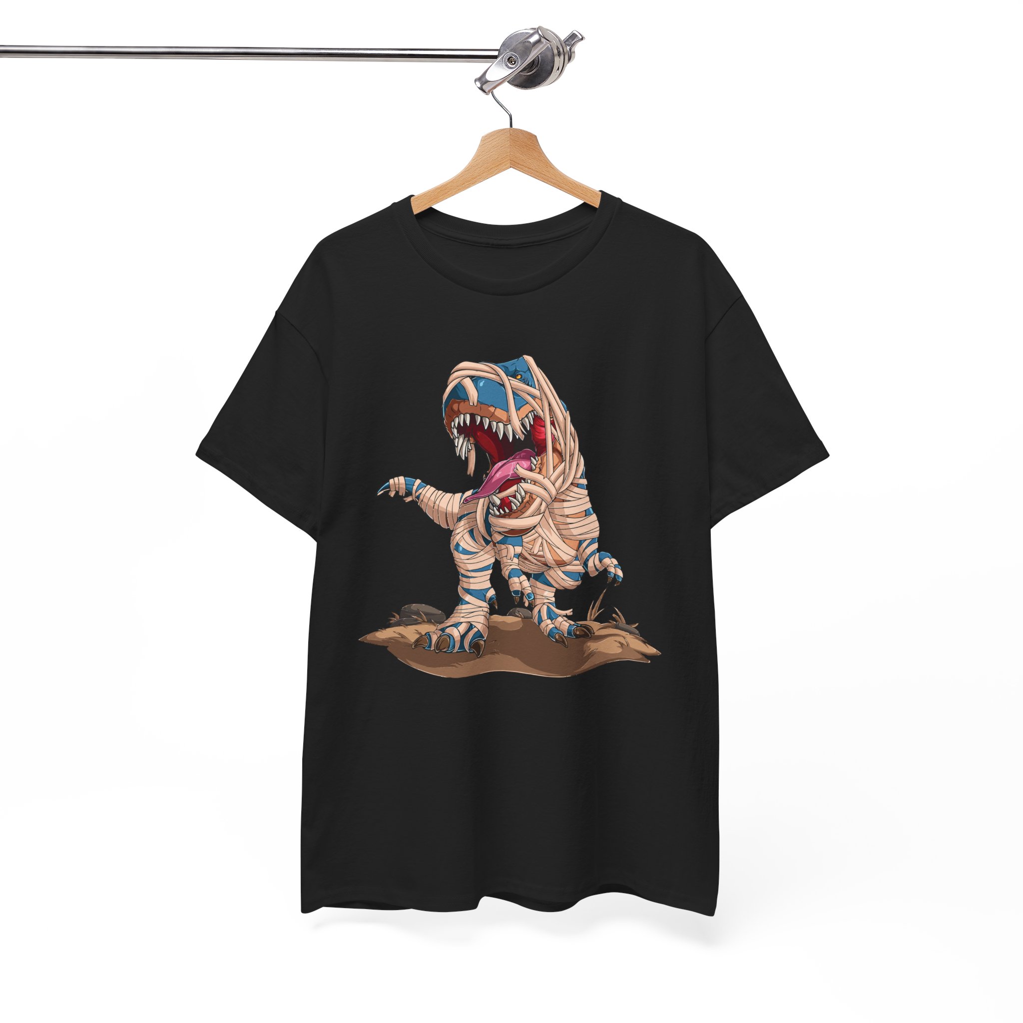 Dinosaur T-Rex Mummy Halloween Costume T‑Shirt - Image 4