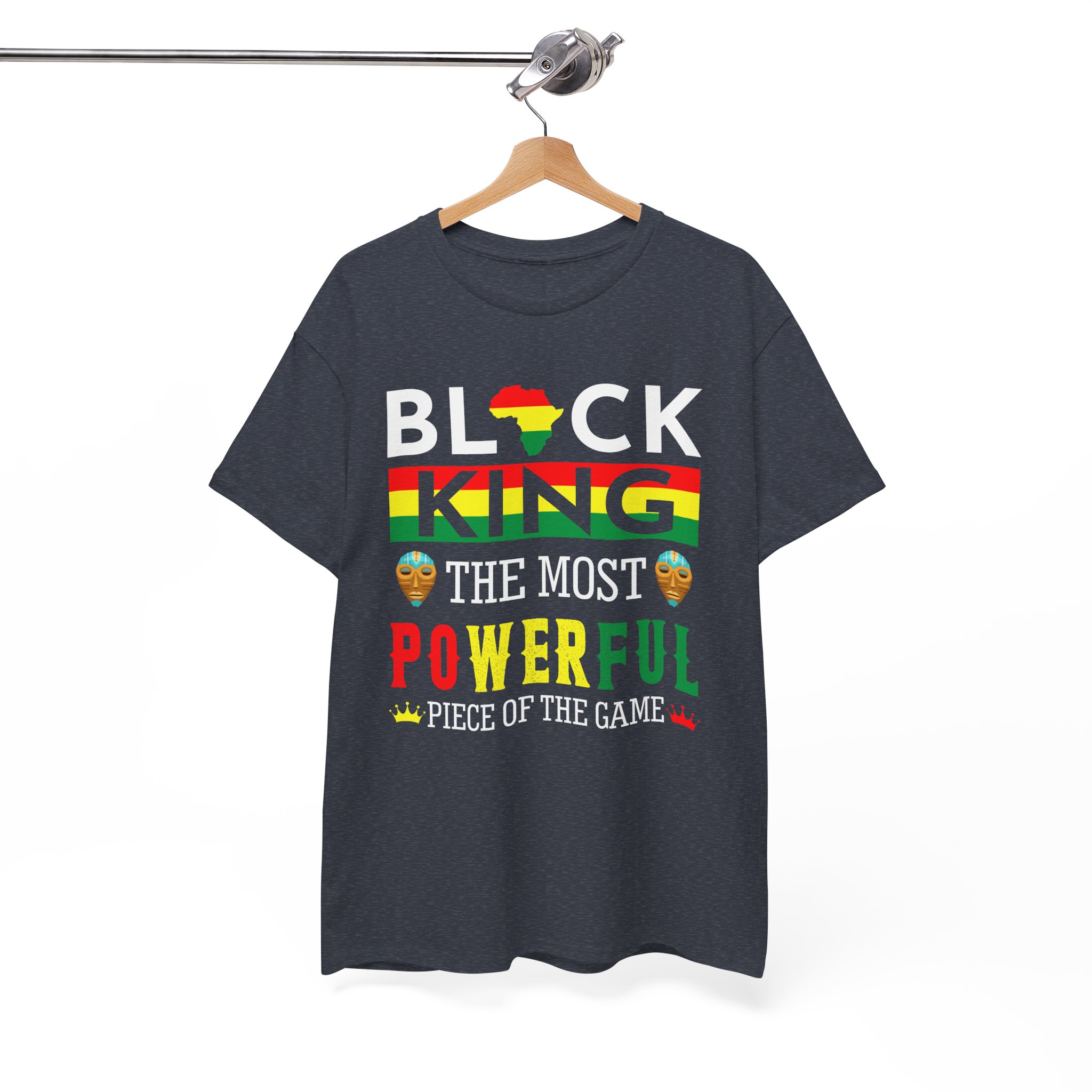 Black King Most Powerful Afrocentric Pride T-Shirt - Image 9