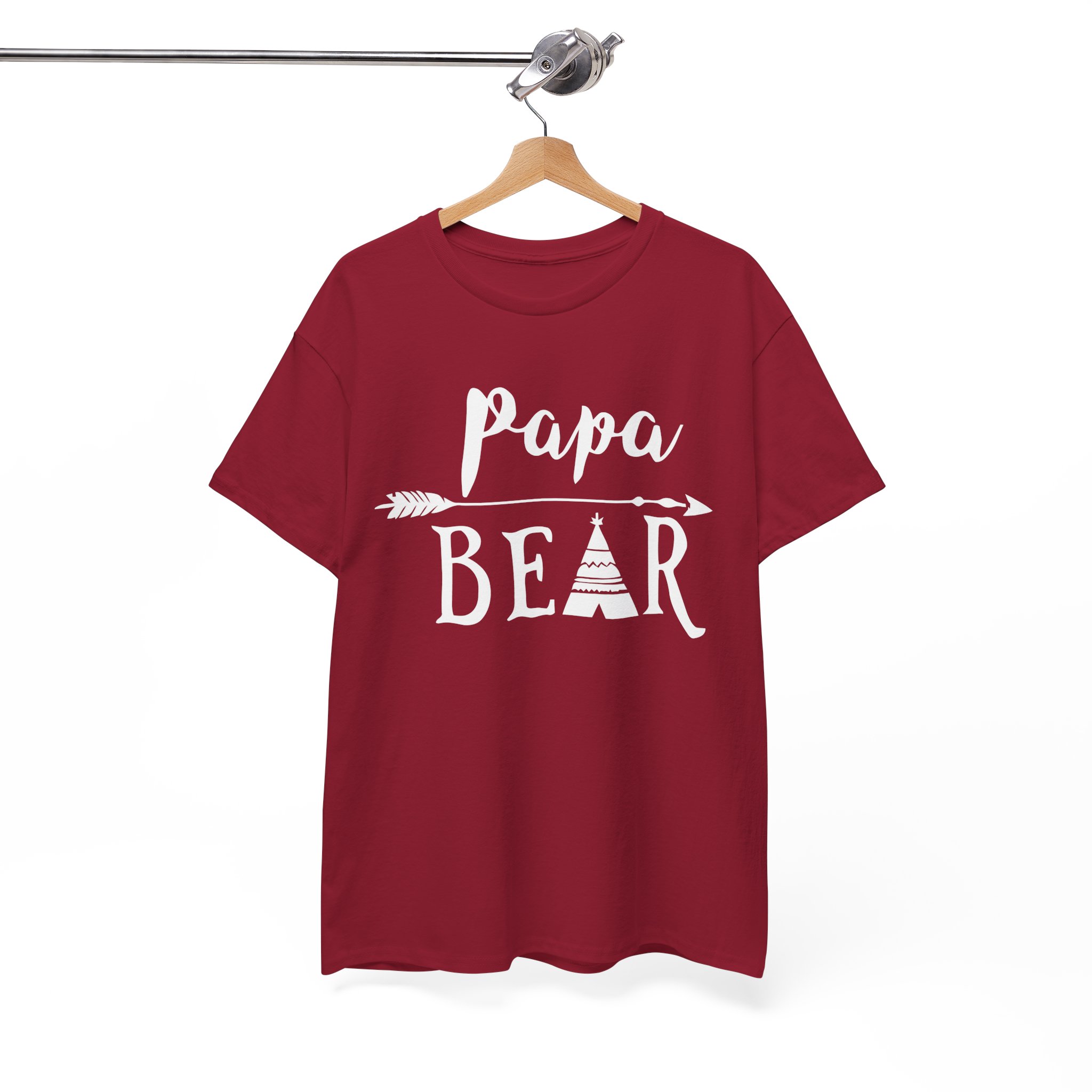 Papa Bear Father's Day Gift T-Shirt - Image 13