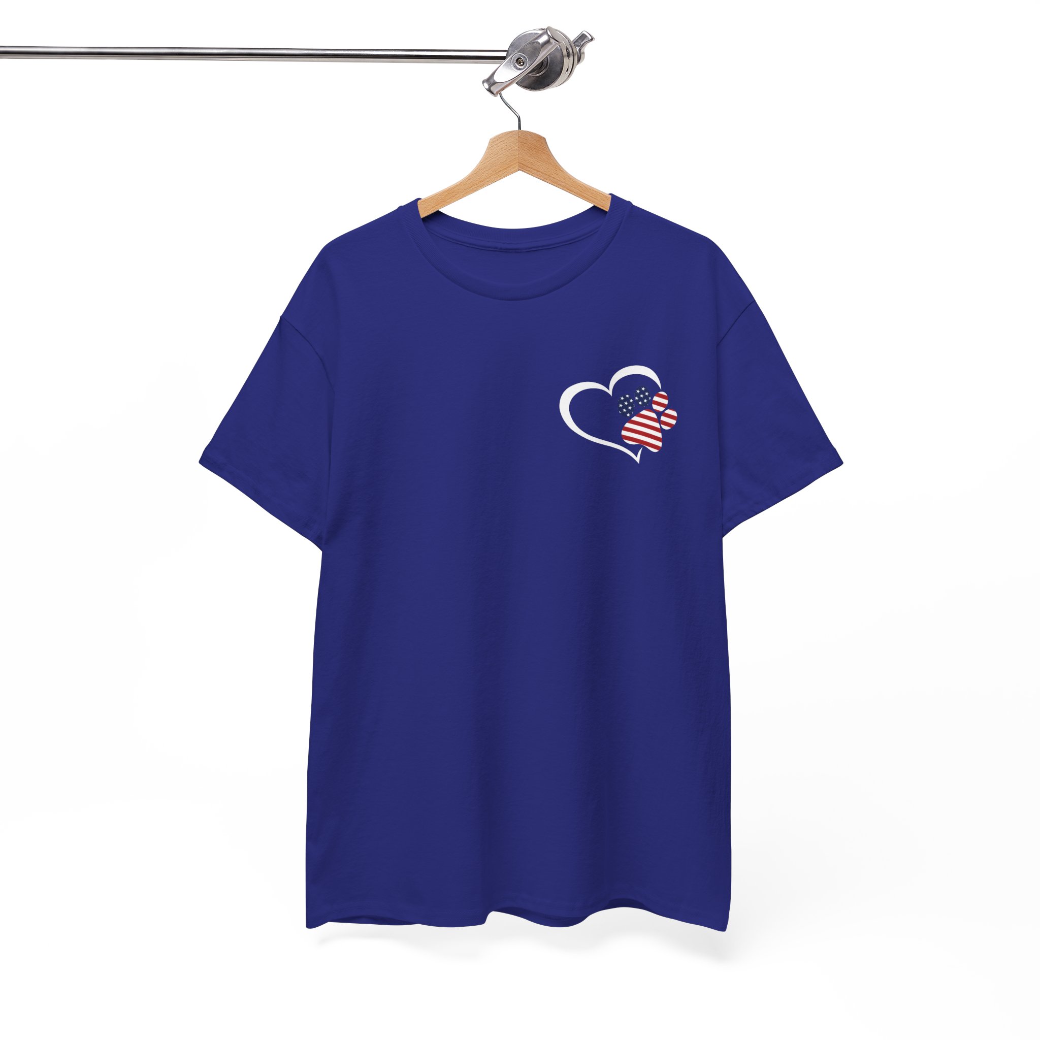 Dog Paw American Patriotic 4th of July T-Shirt - Image 10
