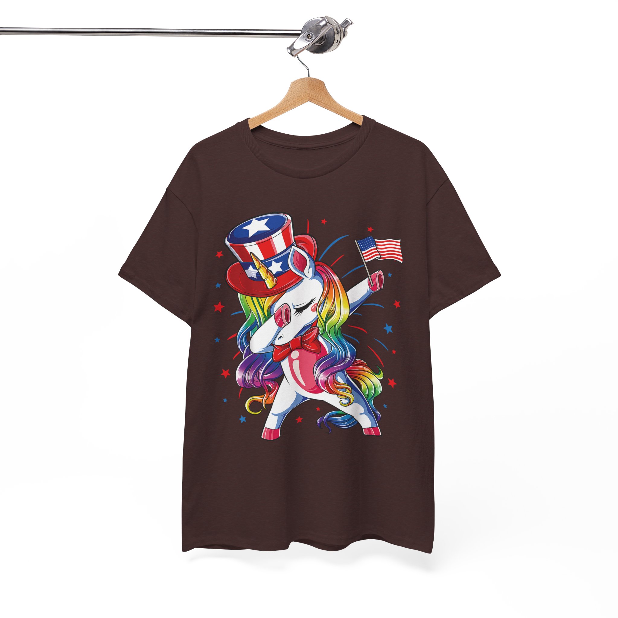 Patriotic Dabbing Unicorn, America 4th of July Shirt - Image 3