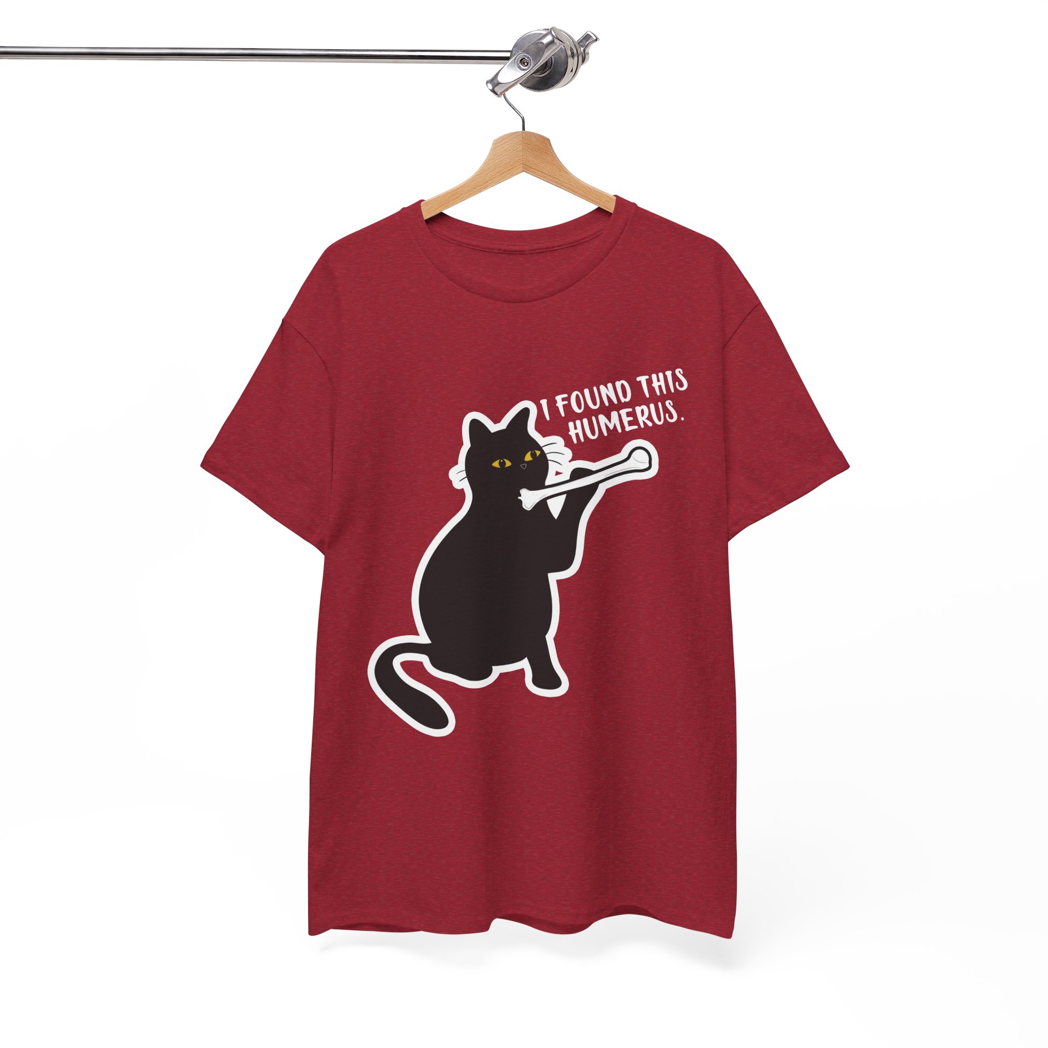 I Found This Humerus Funny Cat Anatomy Skeleton T-Shirt - Image 11