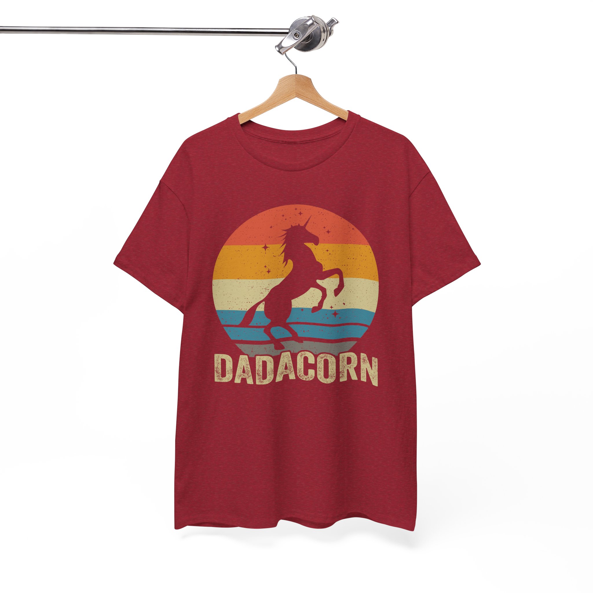 Dadacorn Retro Unicorn Gift T-Shirt For Father’s Day - Image 10