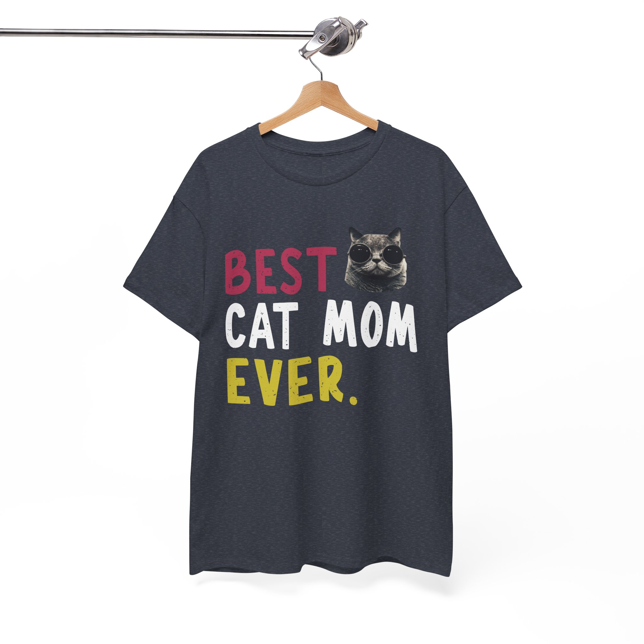 Best Cat Mom Ever Gift T-Shirt - Image 8
