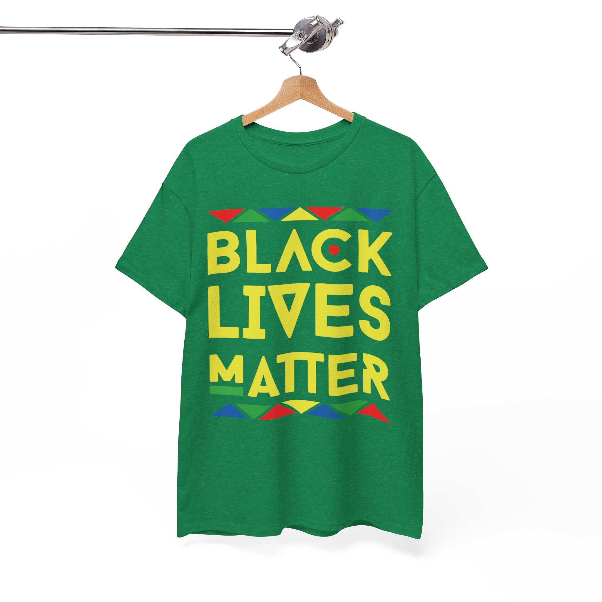 Black Lives Matter African Colors T-Shirt - Image 4