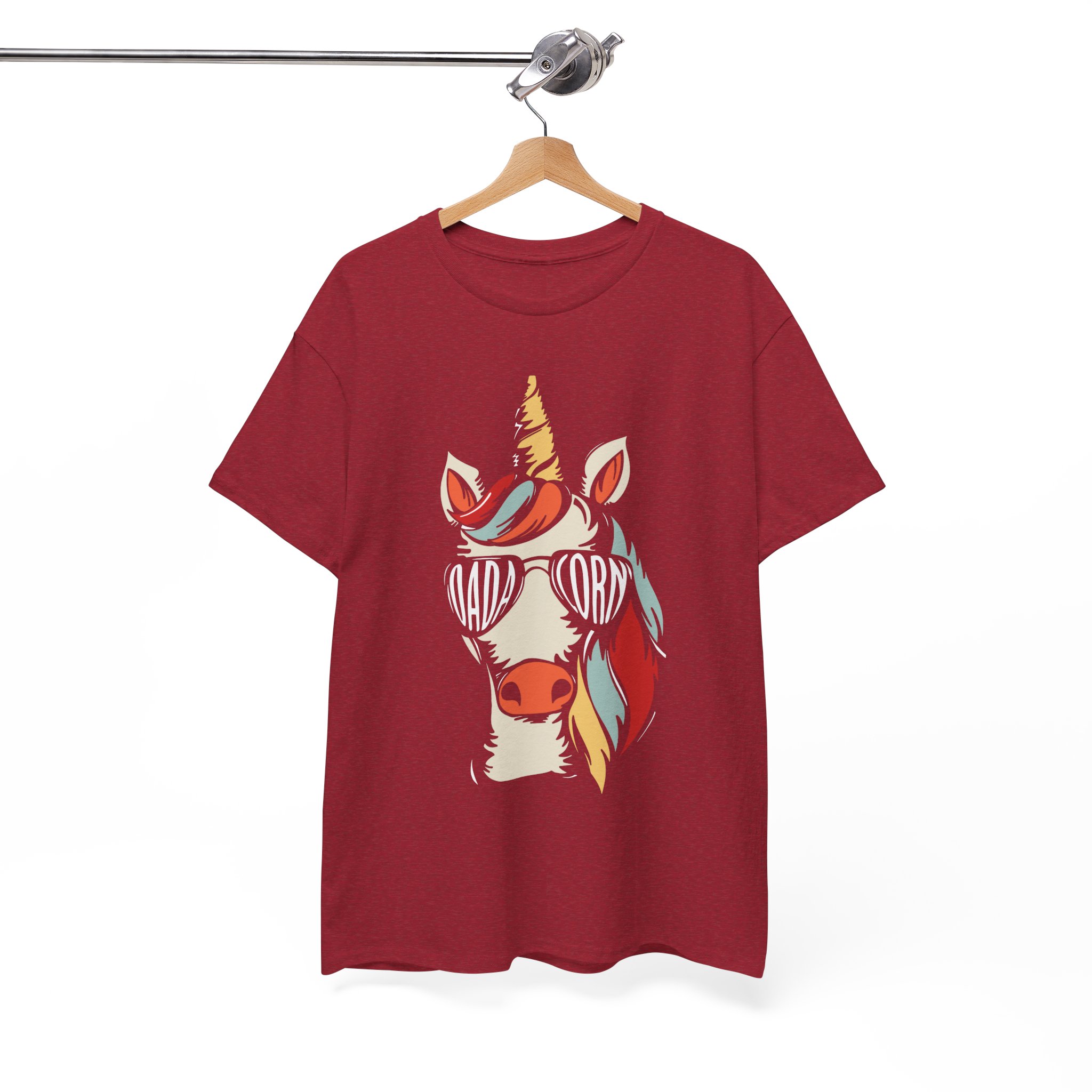 Dad Unicorn Sunglasses Retro T-Shirt - Image 11