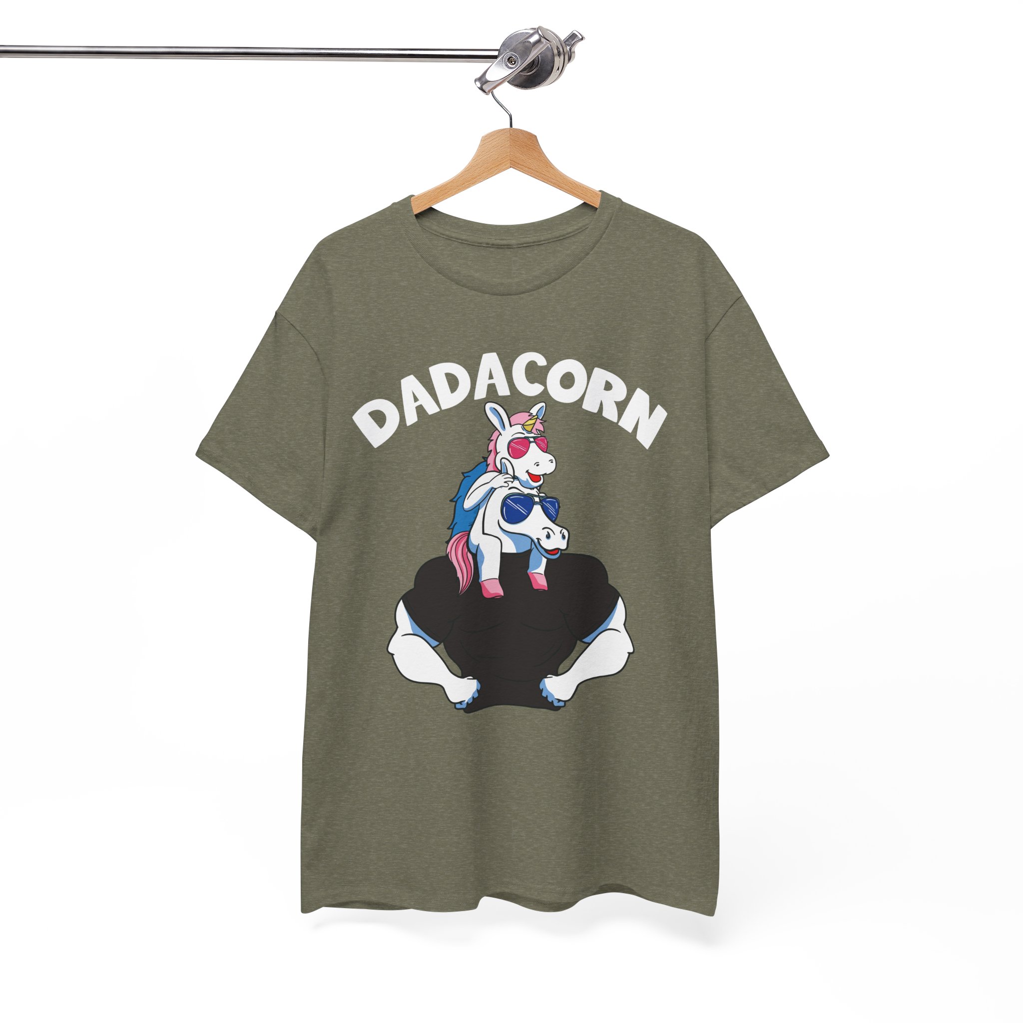 Dadacorn Funny Unicorn Dad Tee for Father’s Day - Image 4