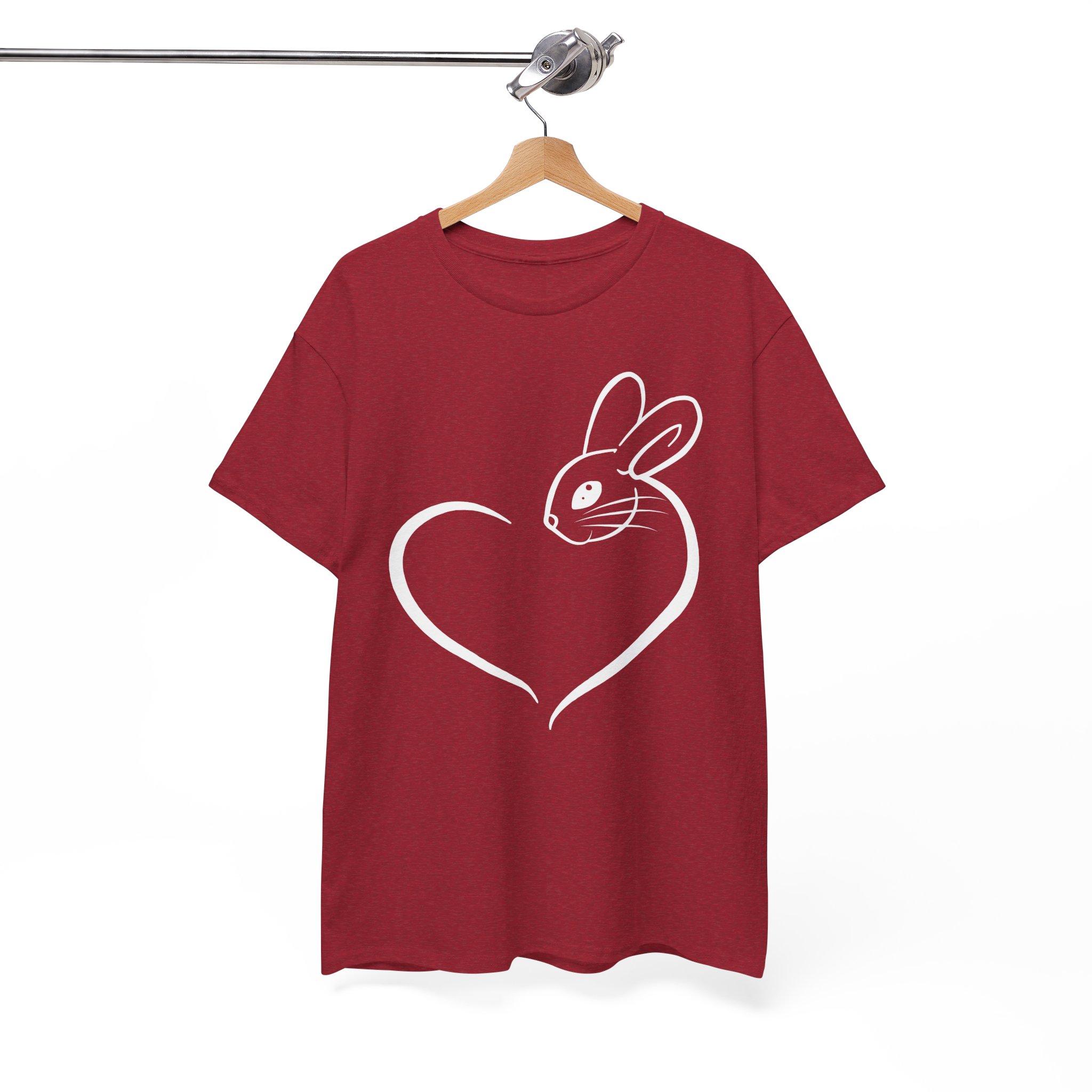 Bunny Rabbit Heart Love T‑Shirt - Image 10