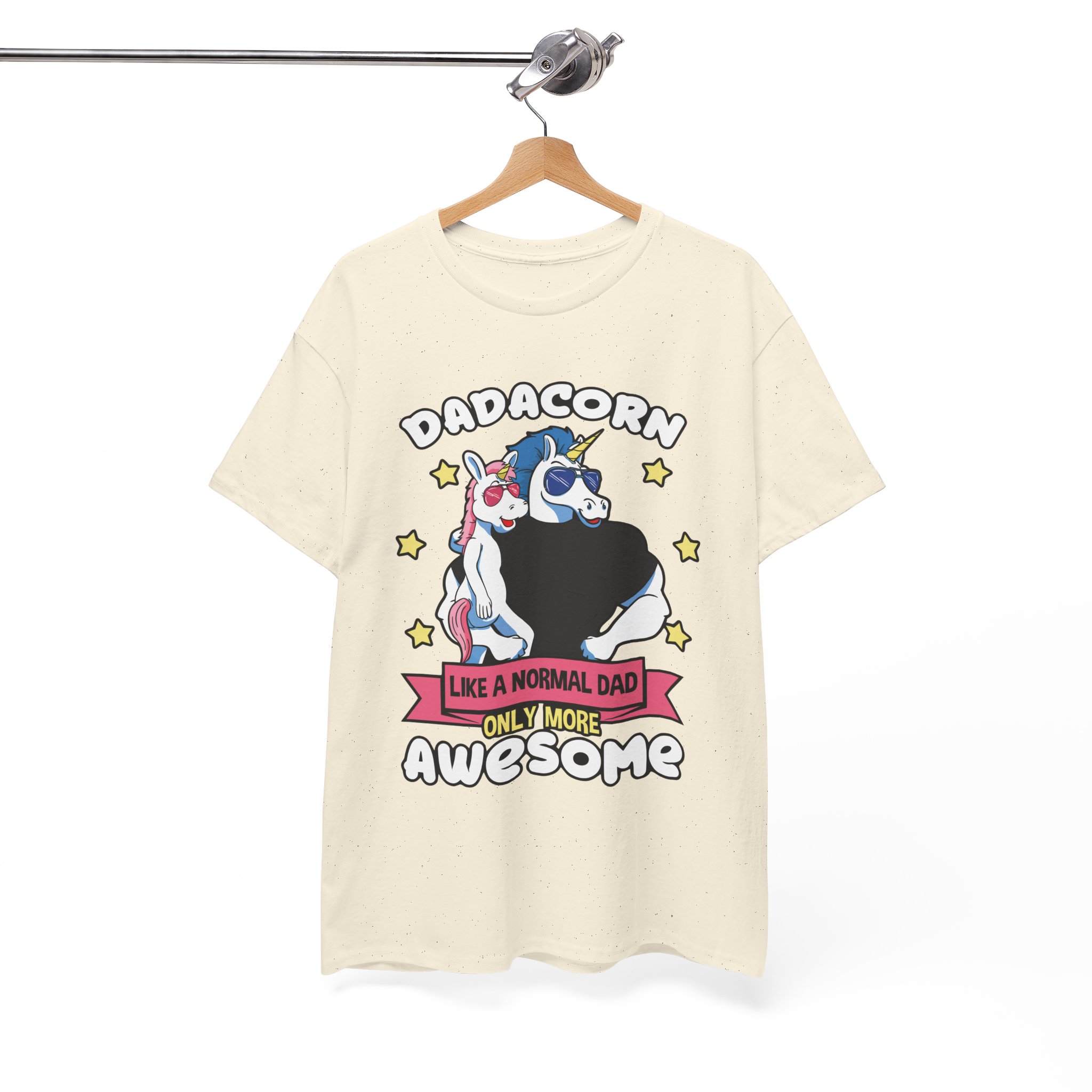 Dadacorn Awesome Unicorn Dad Tee for Father’s Day T‑Shirt - Image 6