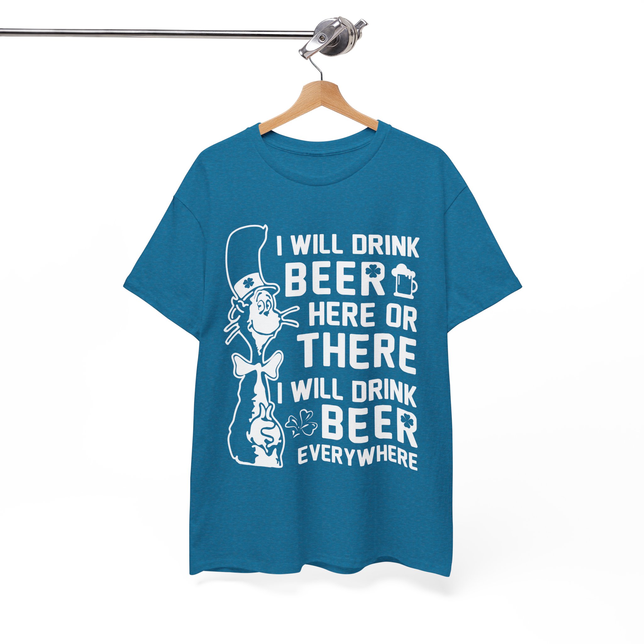 I Will Drink Beer Everywhere Funny T-Shirt - Image 7