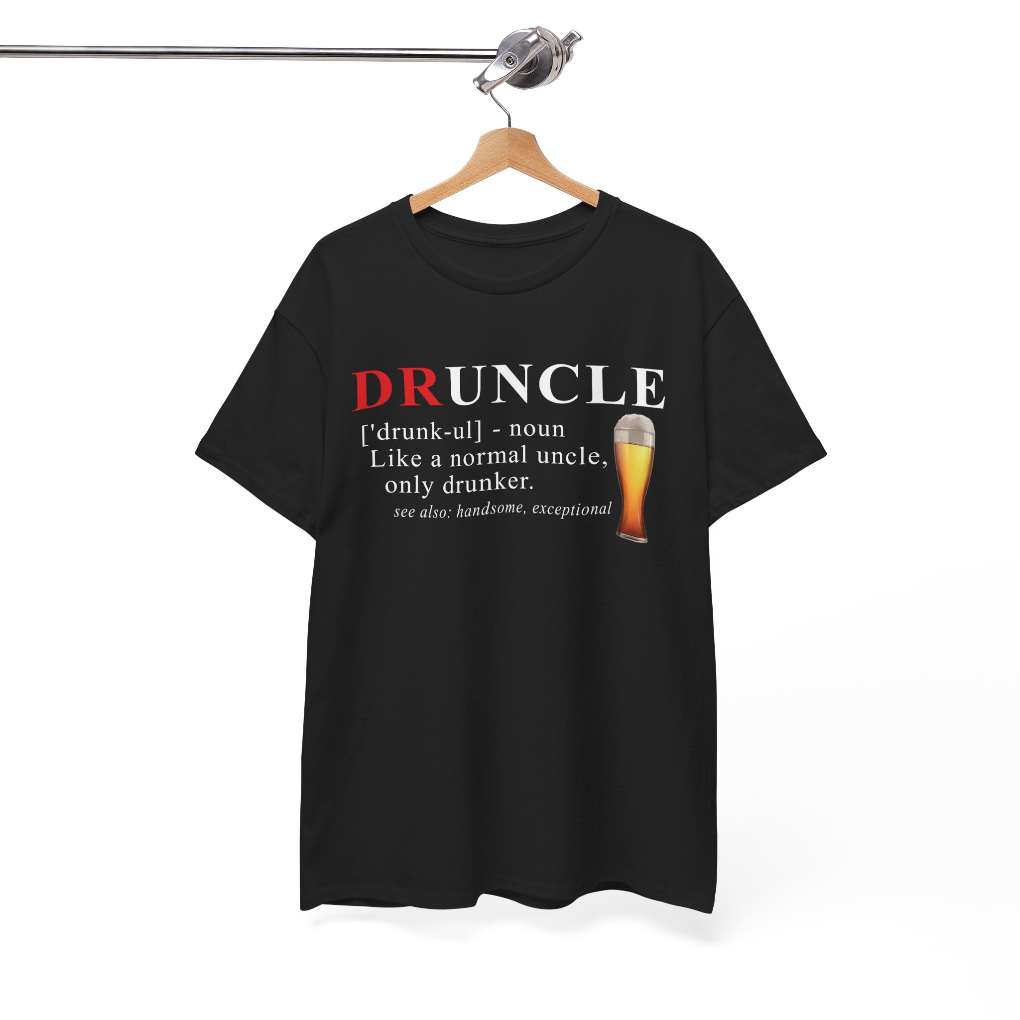 Druncle Definition Funny Beer Lover Uncle T-Shirt - Image 3