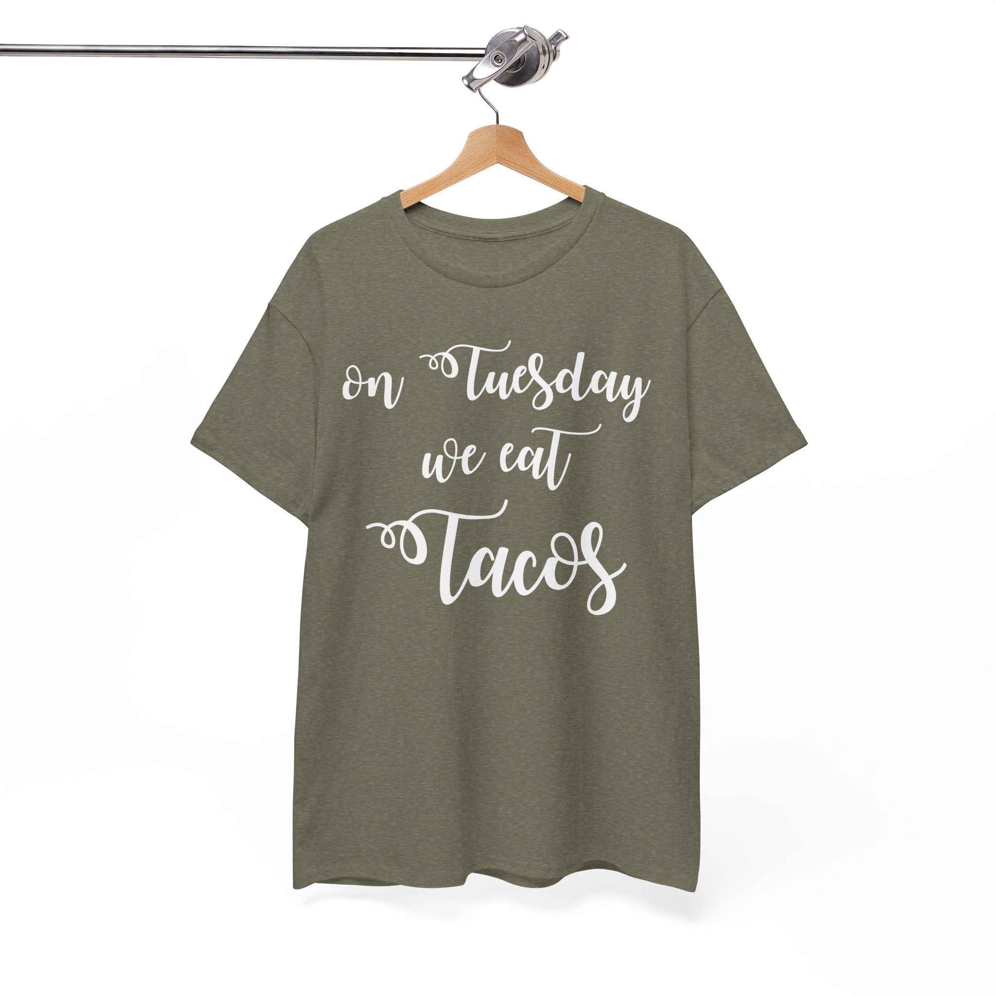 On Tuesday We Eat Tacos Fun Tee - Image 4