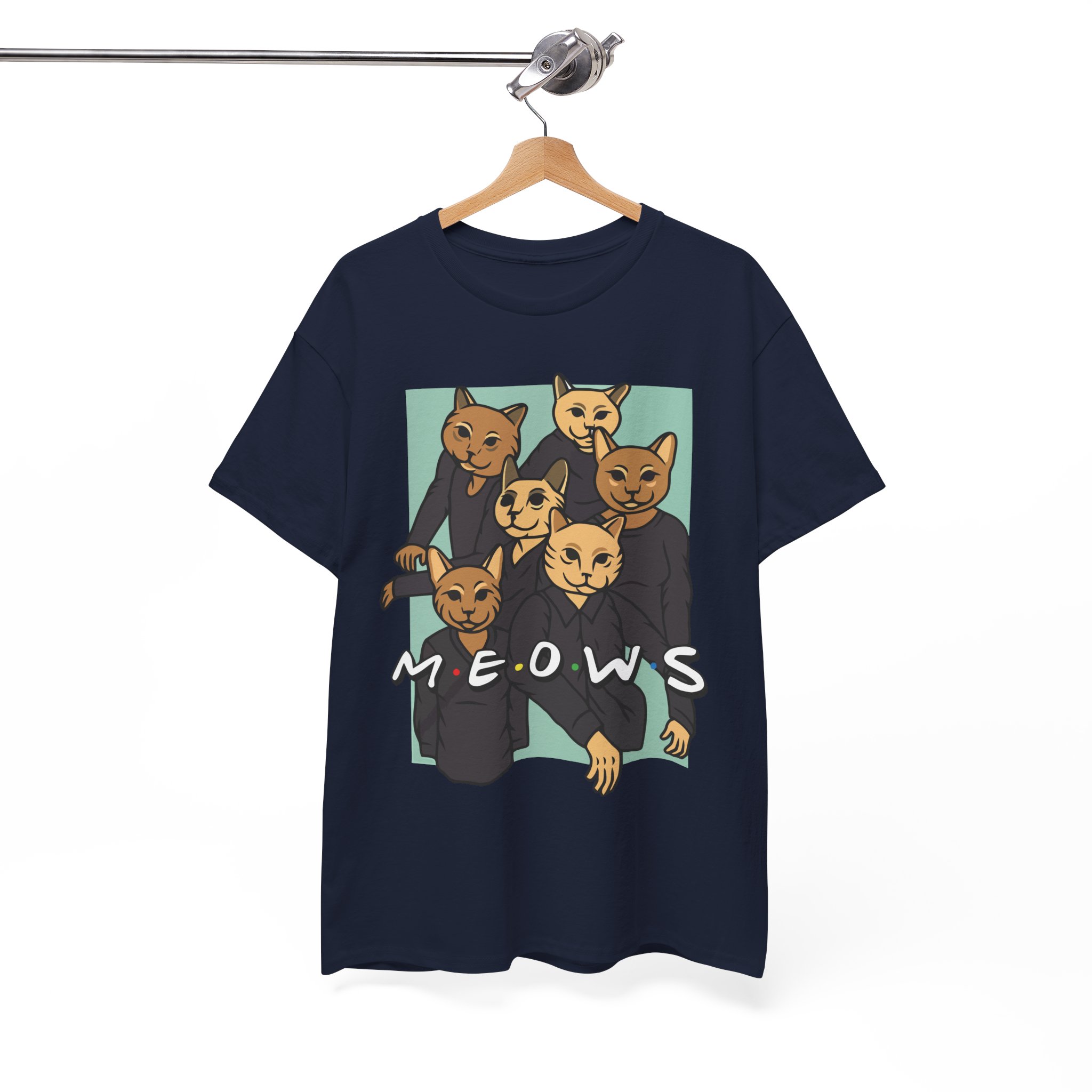 MEOWS Cat Retro T‑Shirt - Image 6