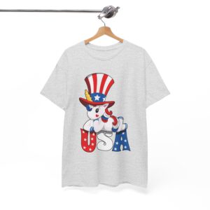 Unicorn Wears Sam Hat Patriotic 4th of July T-Shirt
