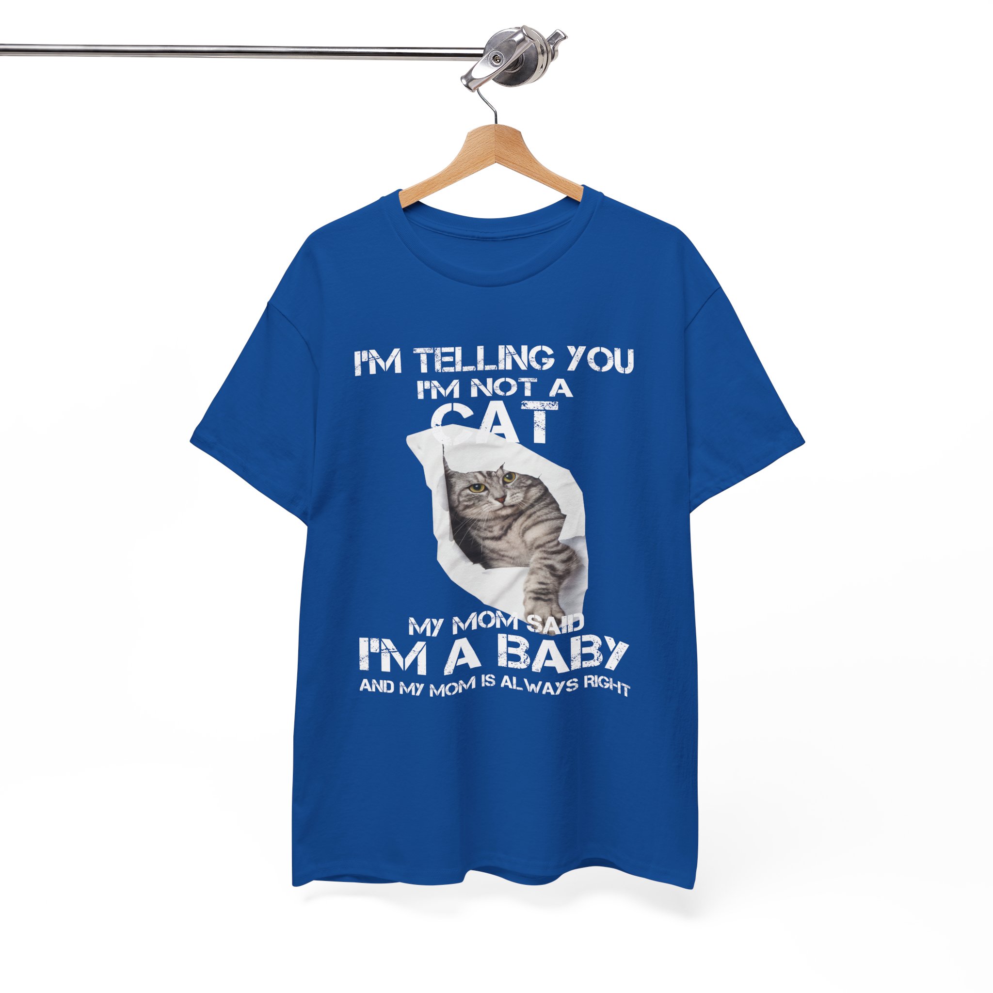 I’m Not a Cat I’m a Baby Funny Cat Lover T-Shirt