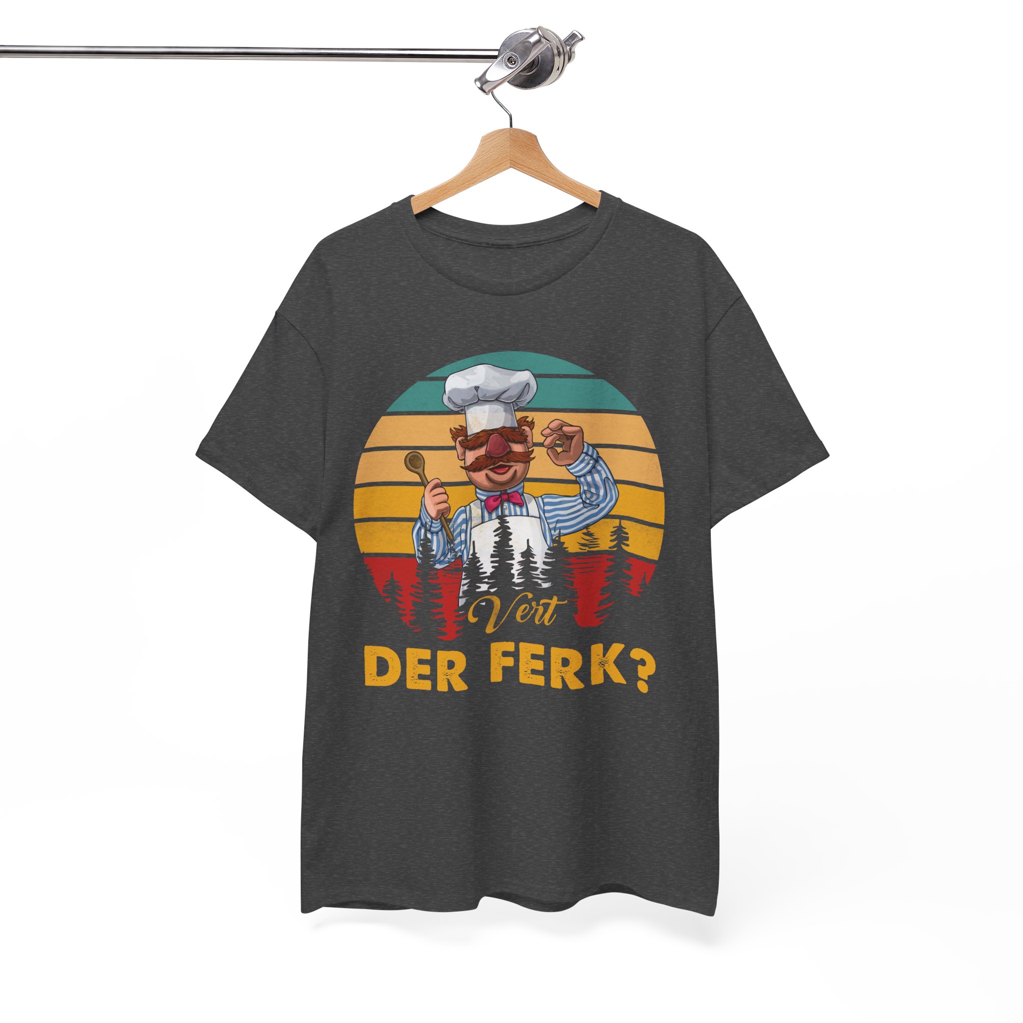 Vot Der Ferk Funny Chef Cooking Vintage Retro T-Shirt