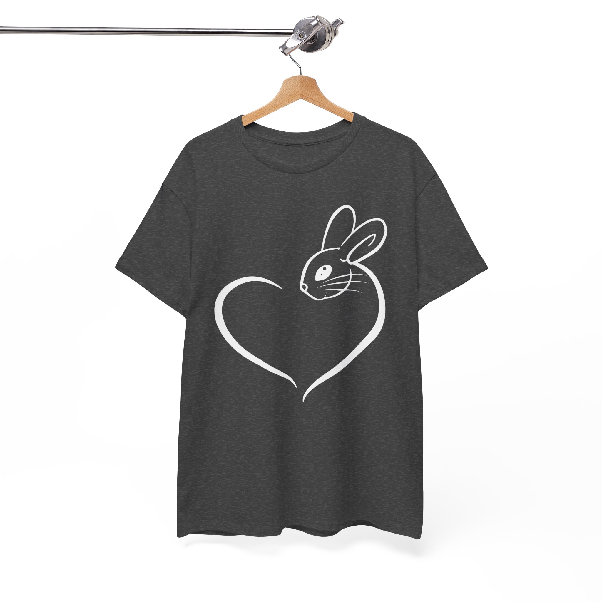 Bunny Rabbit Heart Love T‑Shirt - Image 6