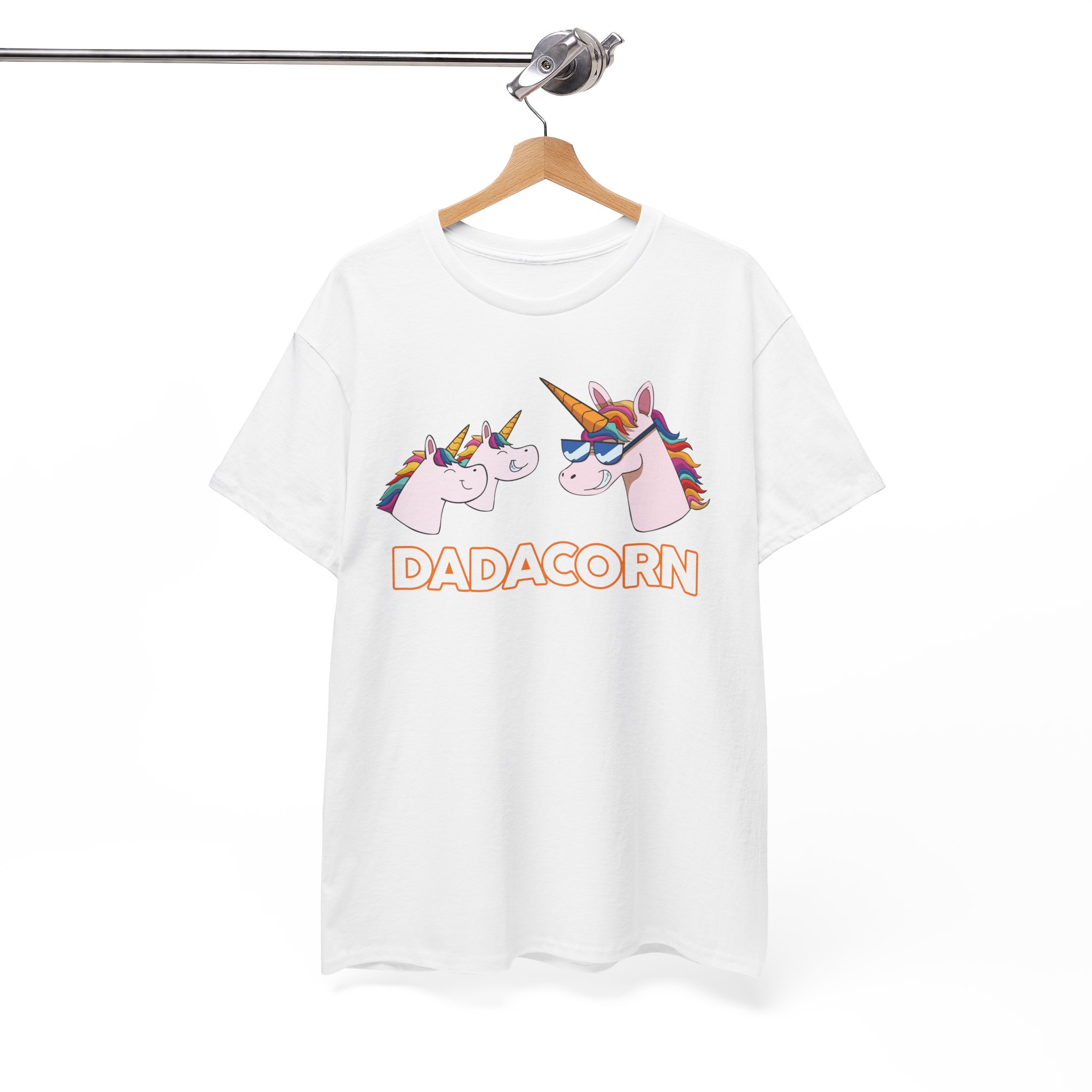 Dadacorn Cute Dad Unicorn Tee for Father’s Day - Image 2