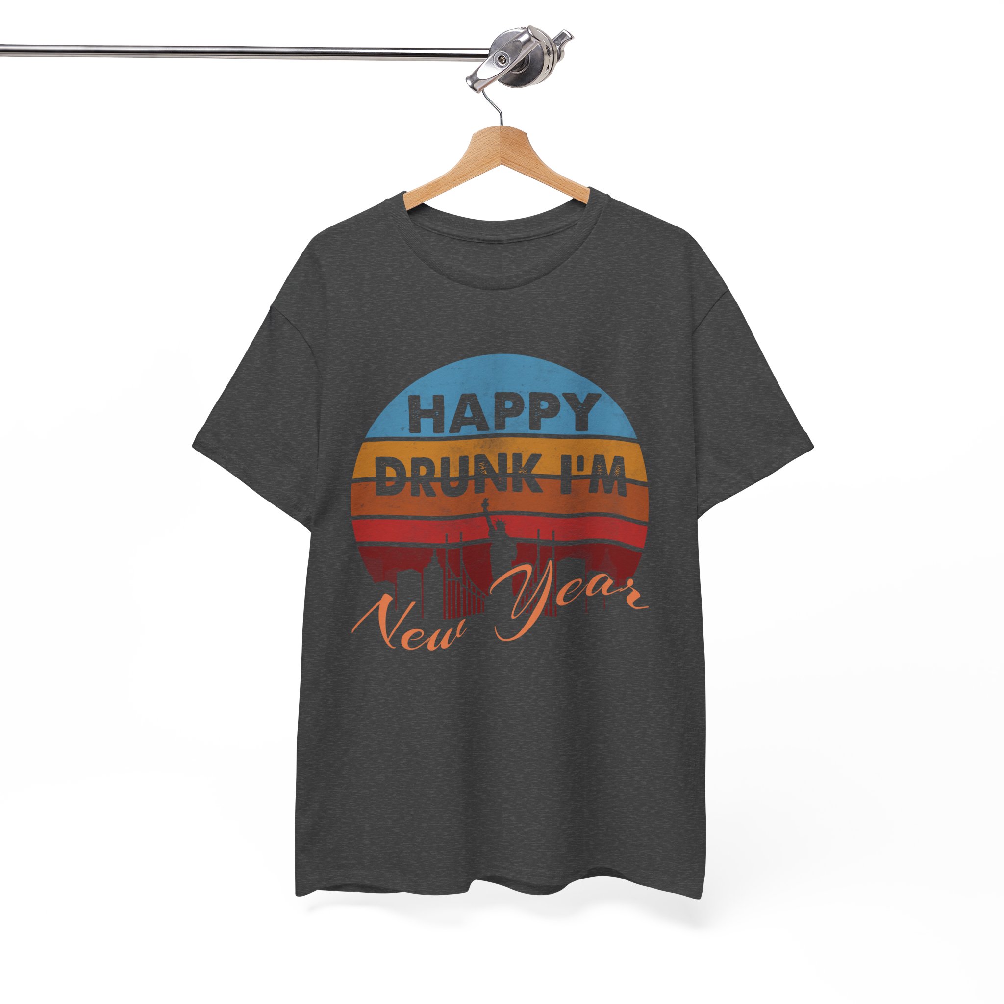 Happy Drunk I'm New Year Party T‑Shirt - Image 7